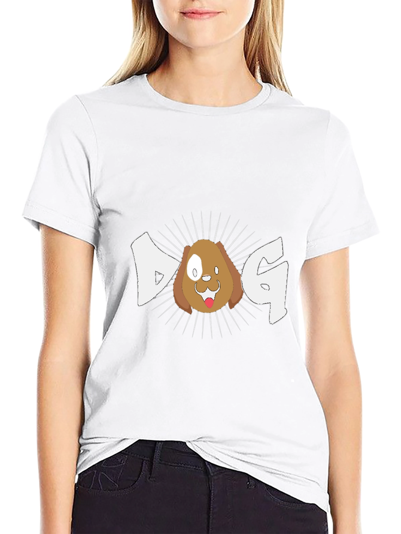 Dog Graphic Tee - Fun Cartoon Style!