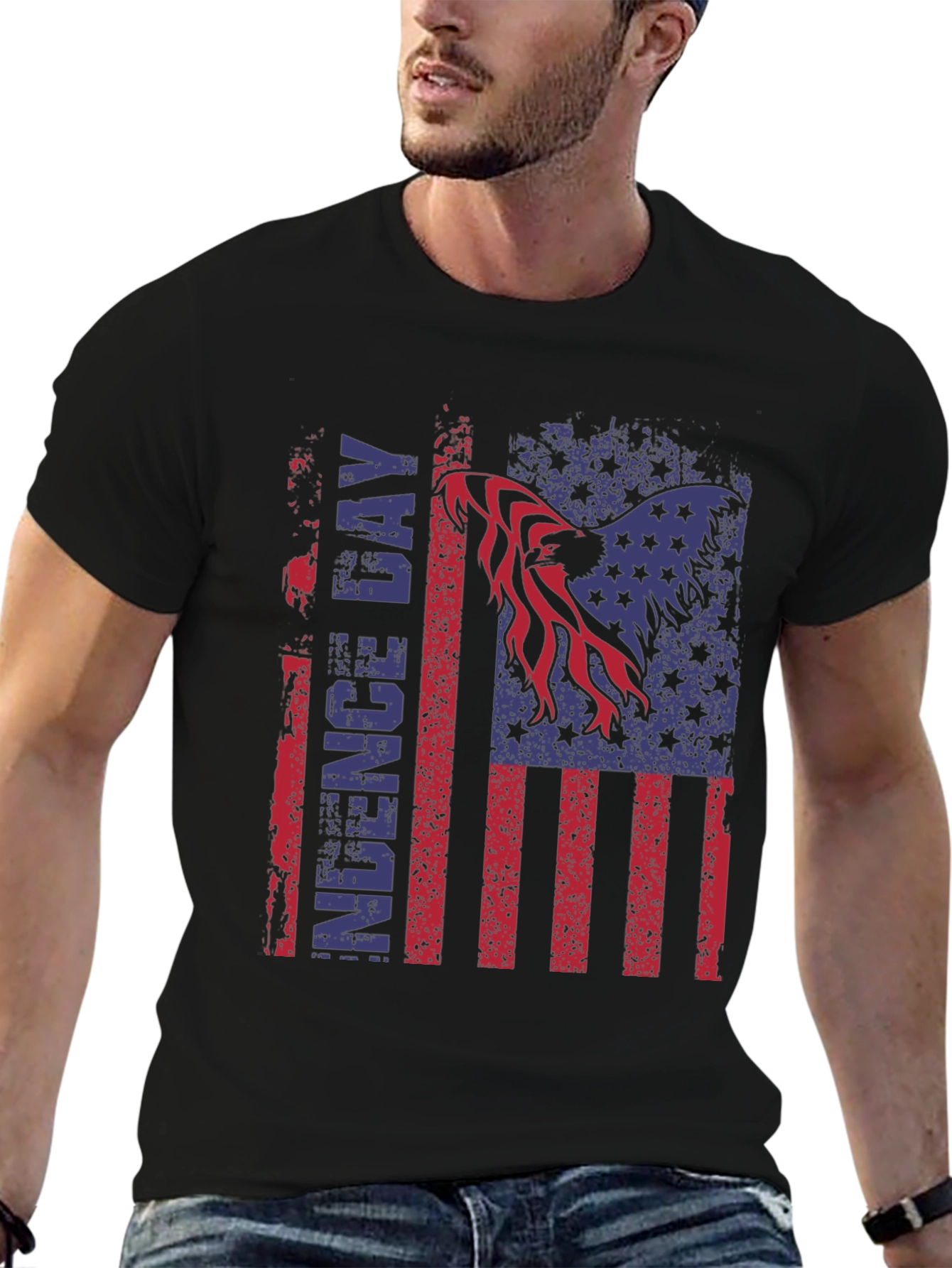American Flag Eagle Independence Day T-Shirt