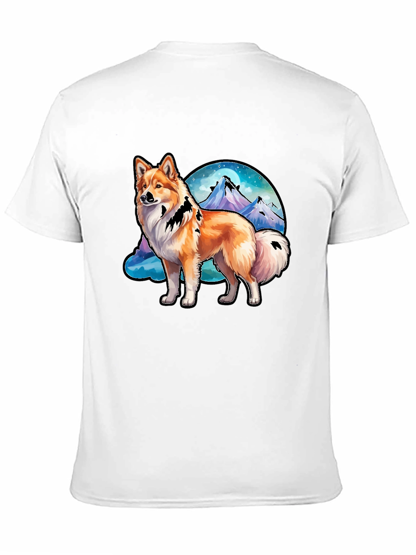 Dog & Mountain Graphic Tee - Nature Lovers Shirt