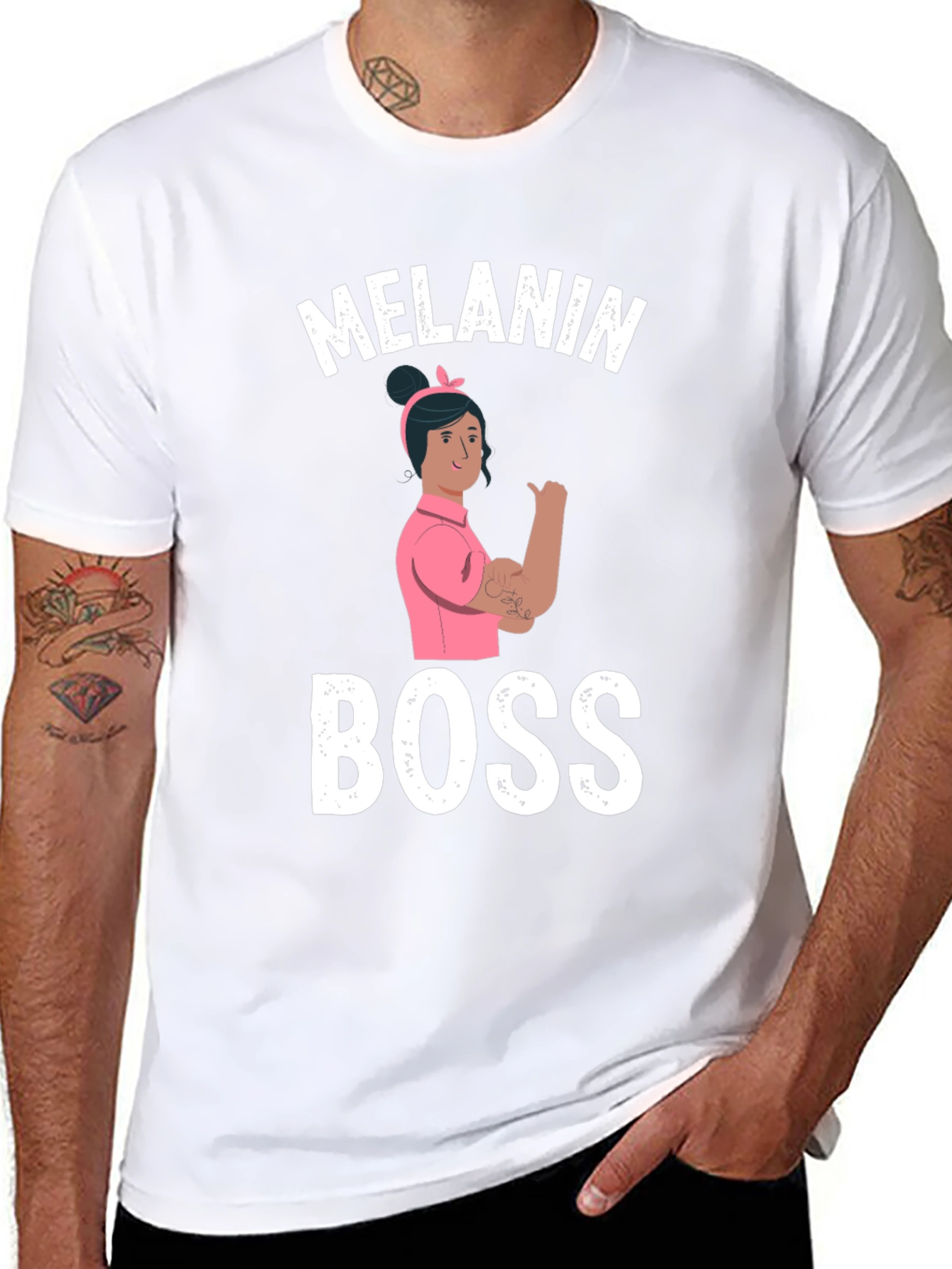 Melanin Boss T-Shirt - Empowering Womens Tee