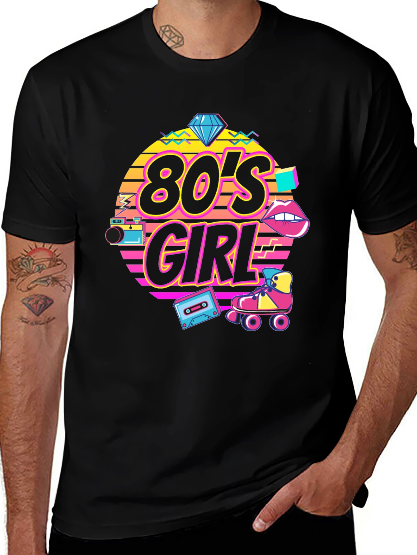 80s Girl T-Shirt - Retro Style