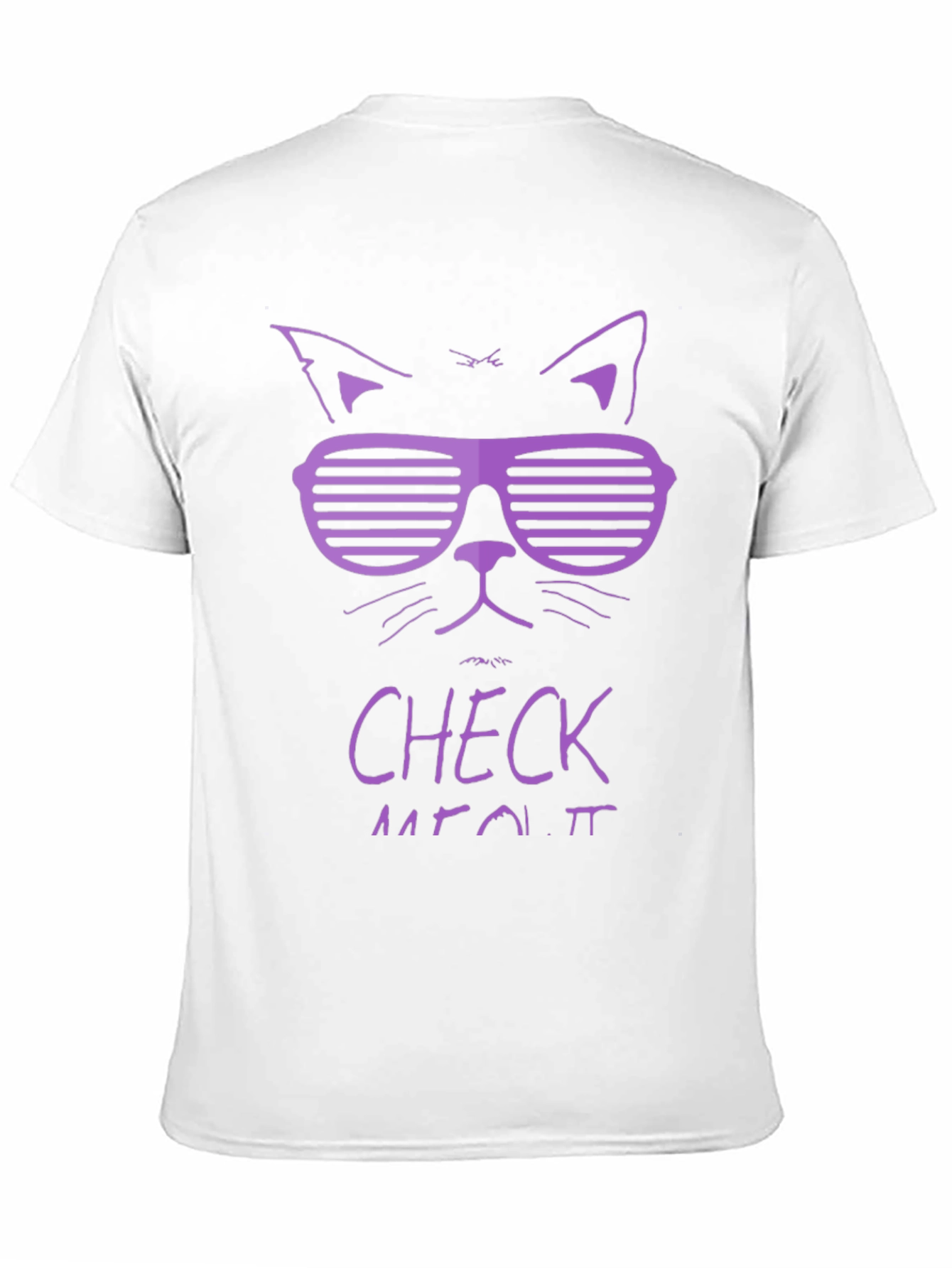 Cool Cat Graphic Tee - Check Meowt