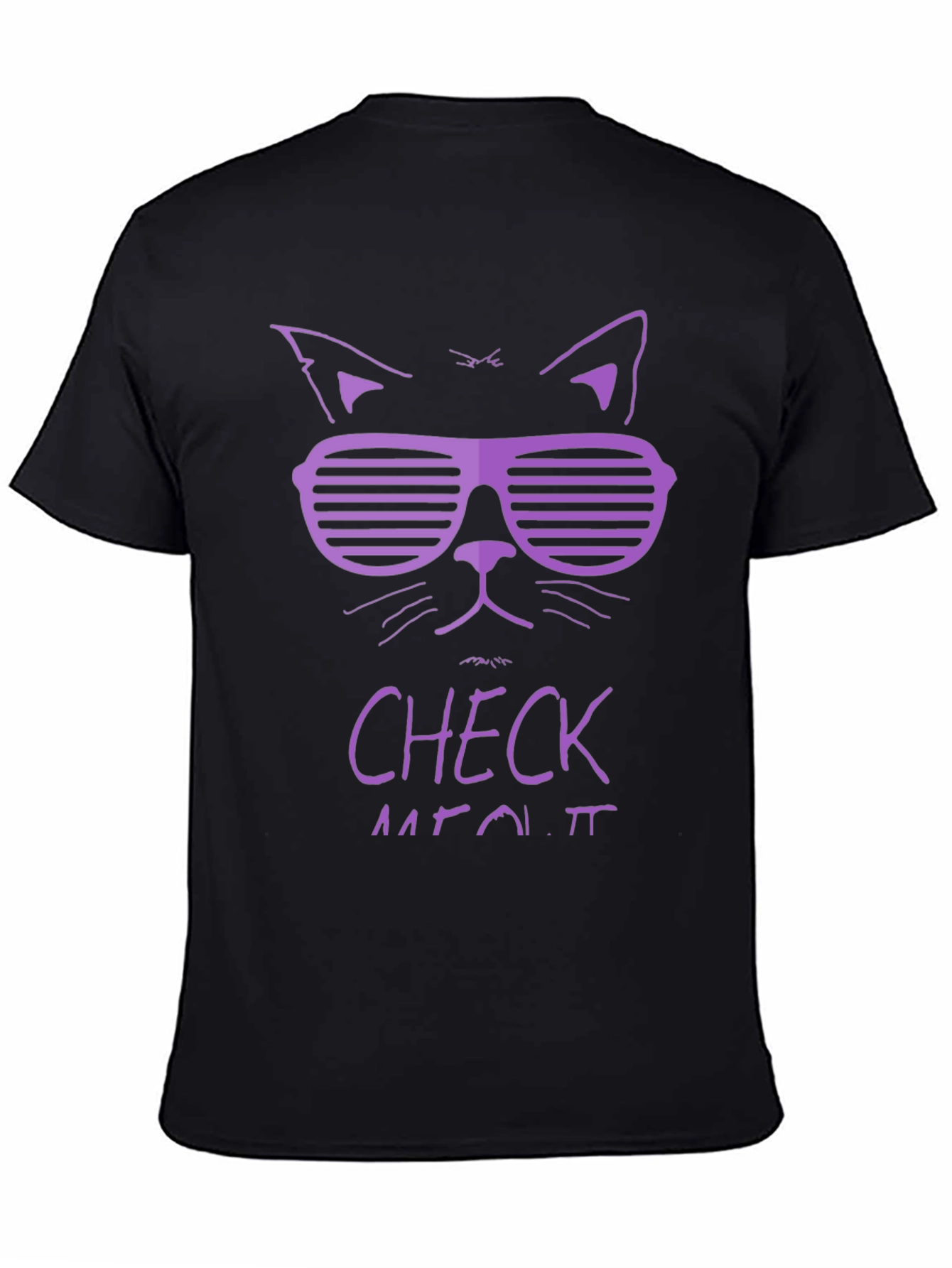 Cool Cat Graphic Tee - Check Meowt