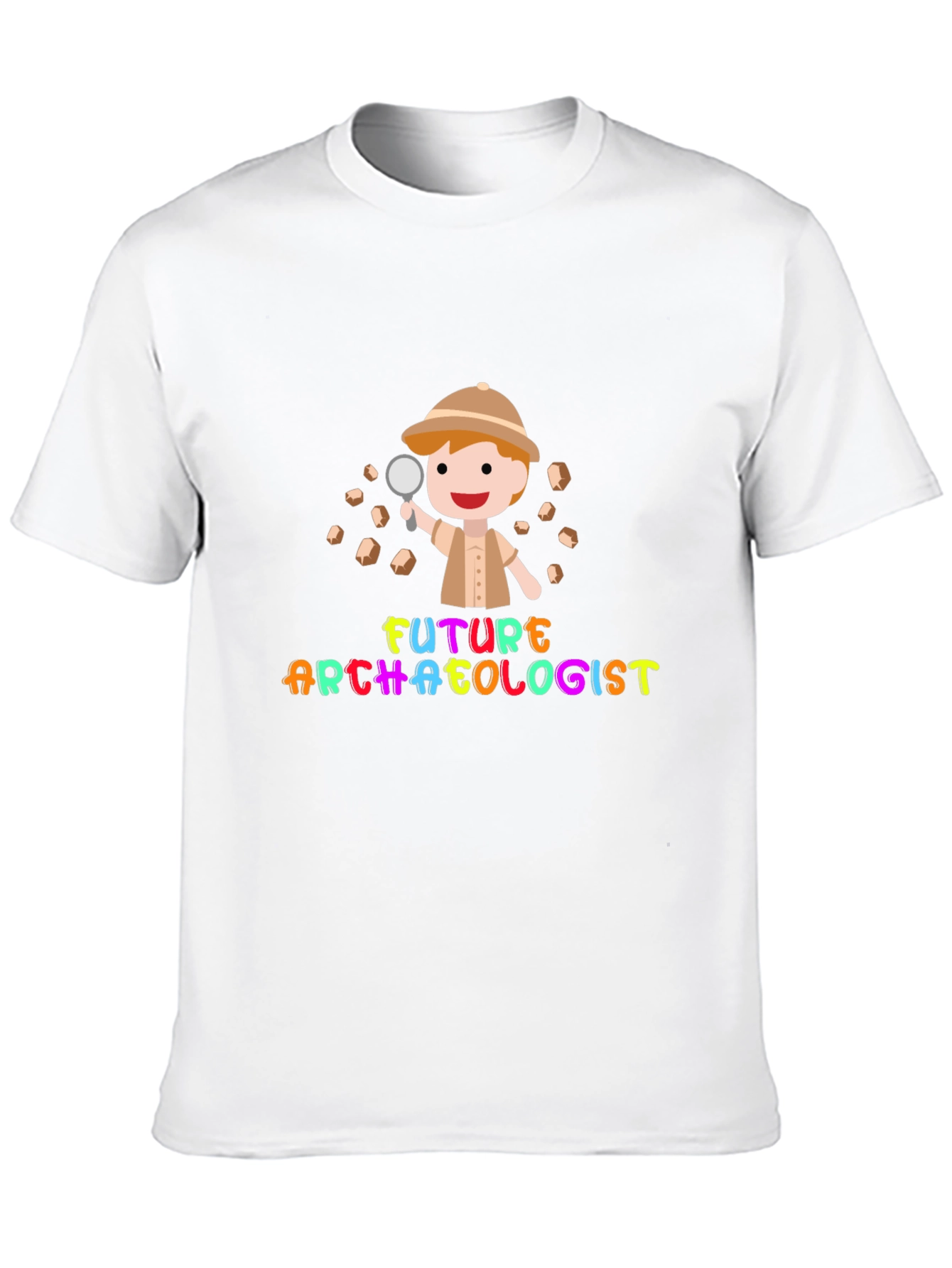 Future Archaeologist Black Cotton T-Shirt