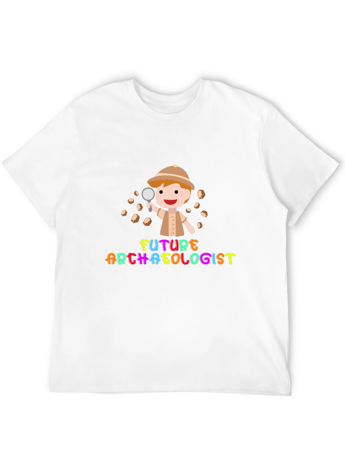 Future Archaeologist Black Cotton T-Shirt