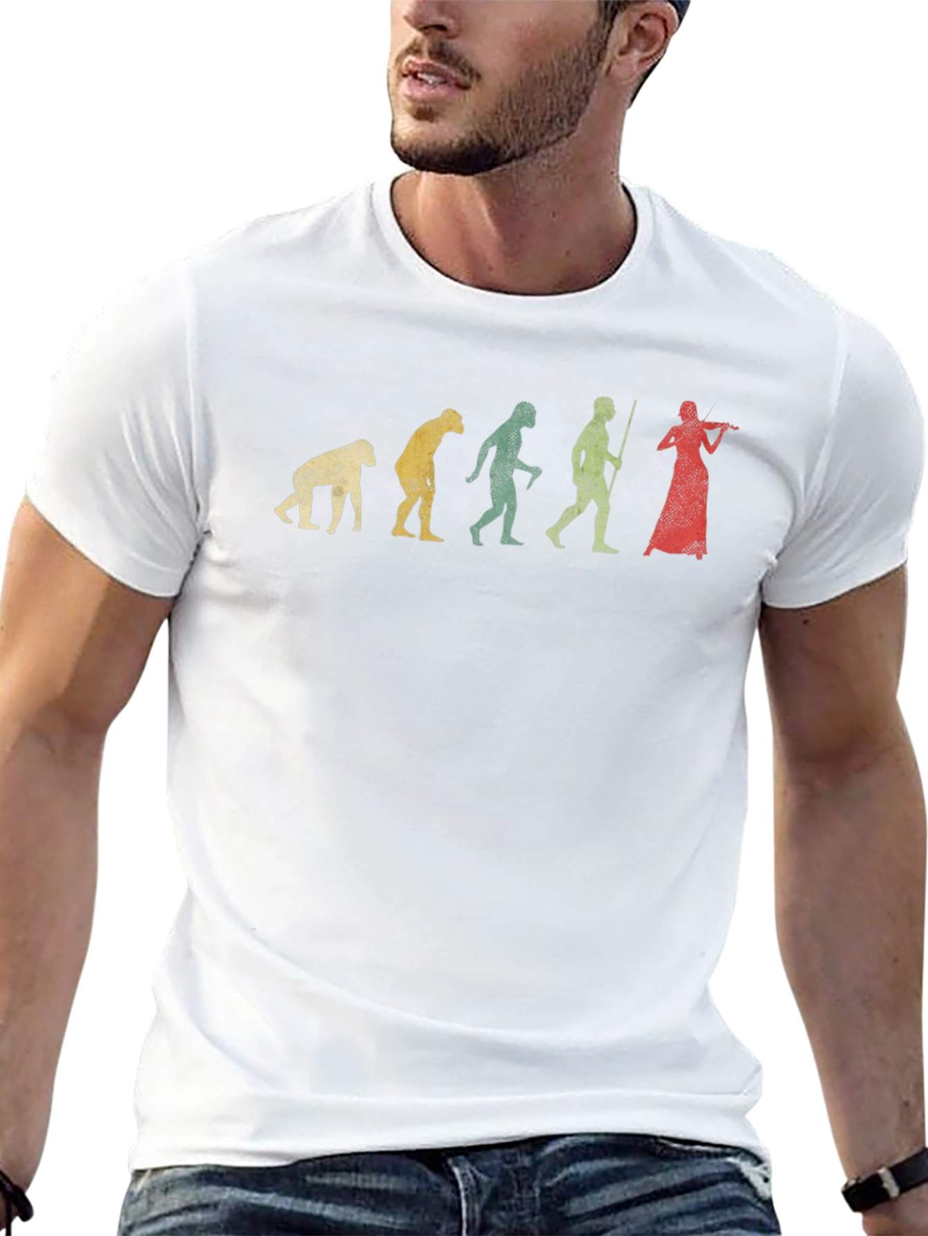 Evolution of Violinist Funny T-Shirt