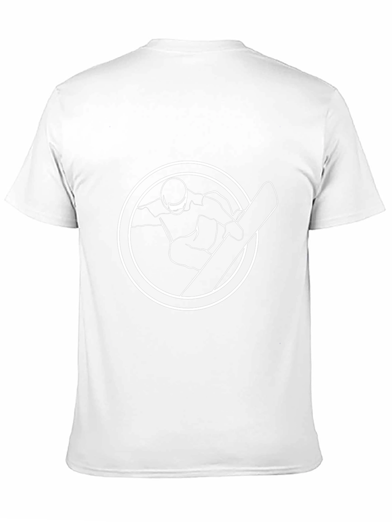 Snowboarder Graphic Tee - Black Cotton