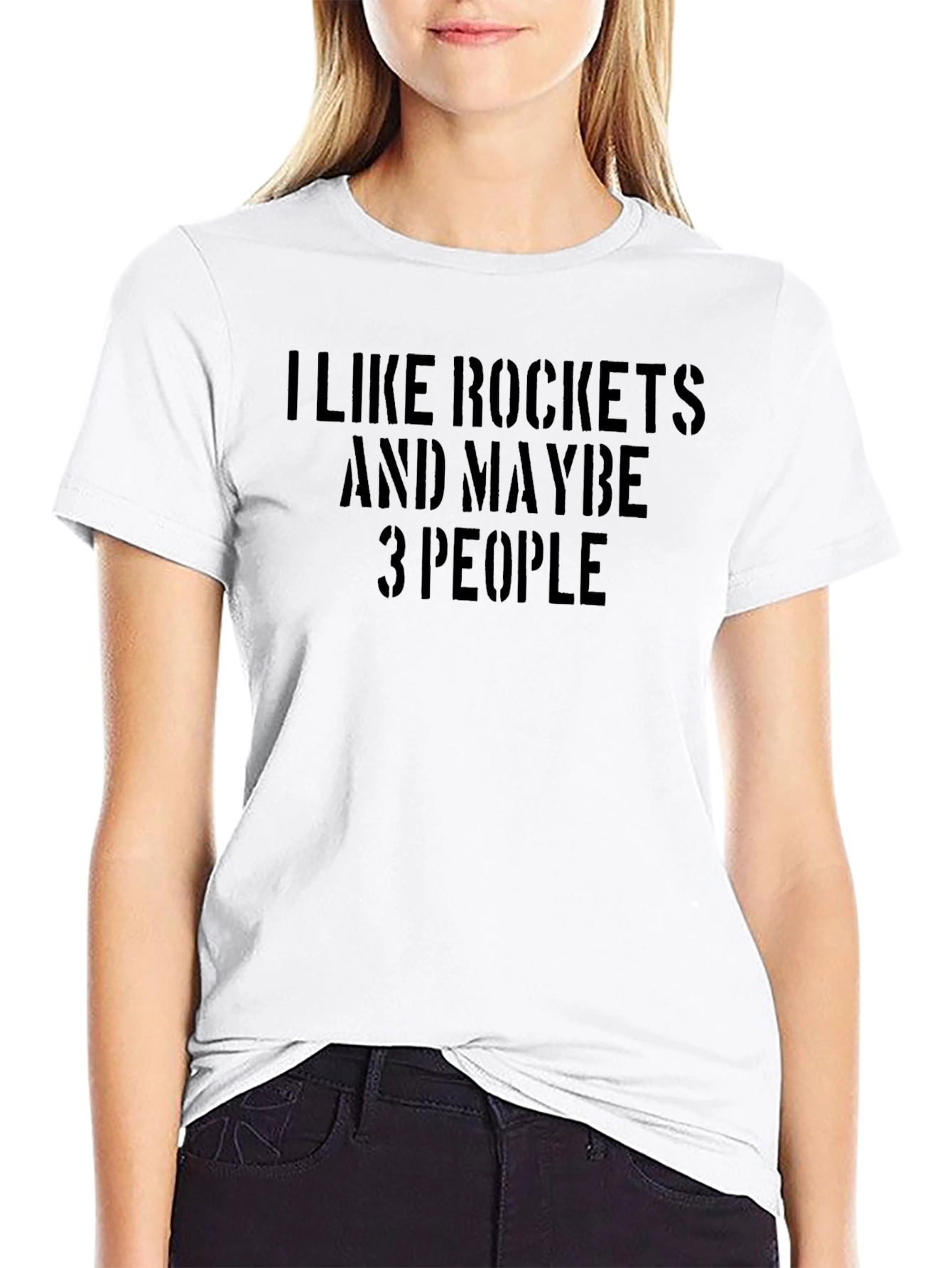 Rockets & 3 People Graphic T-Shirt