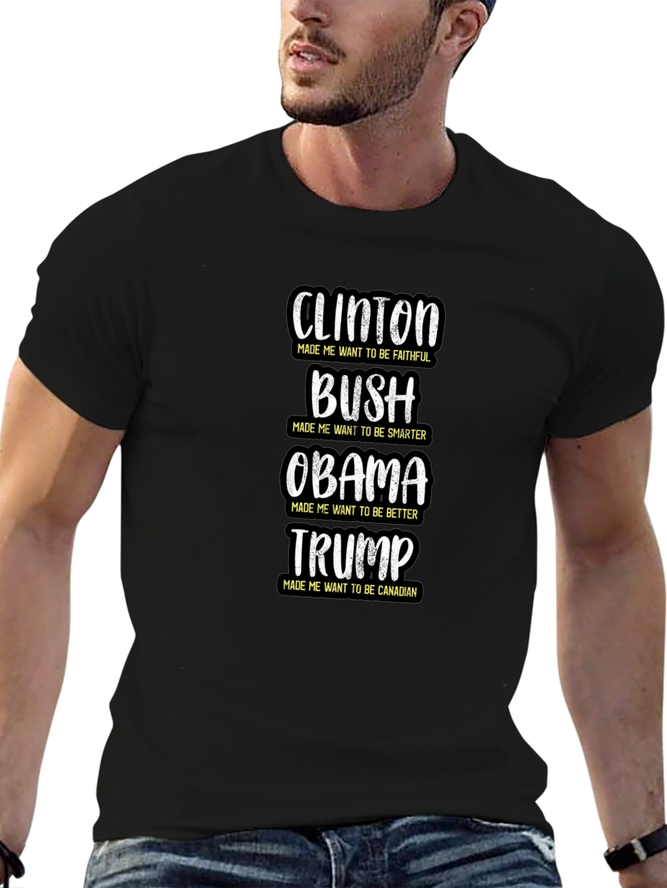 Political Humor T-Shirt: Clinton Bush Obama Trump