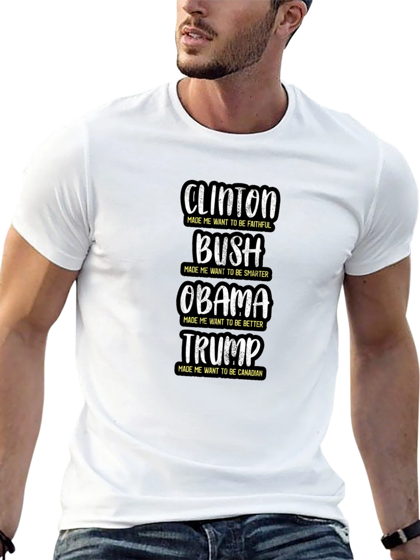 Political Humor T-Shirt: Clinton Bush Obama Trump