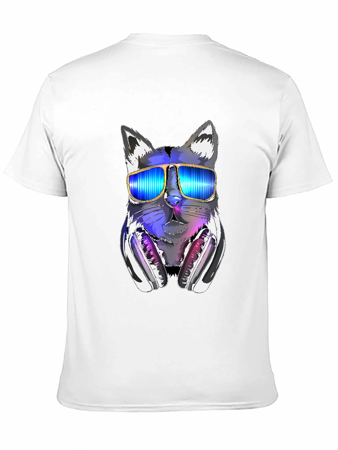 Cool Cat DJ T-Shirt - Funky Graphic Tee