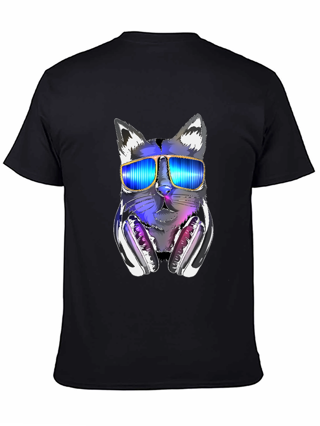 Cool Cat DJ T-Shirt - Funky Graphic Tee