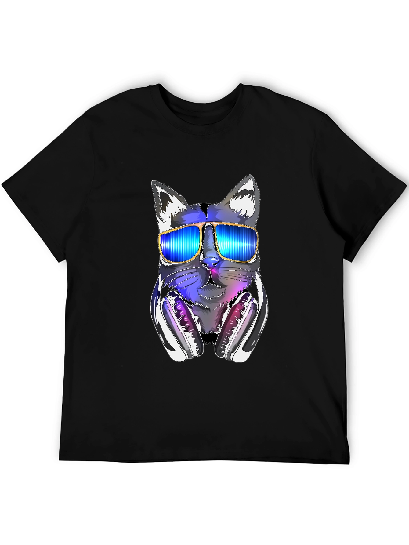 Cool Cat DJ T-Shirt - Funky Graphic Tee