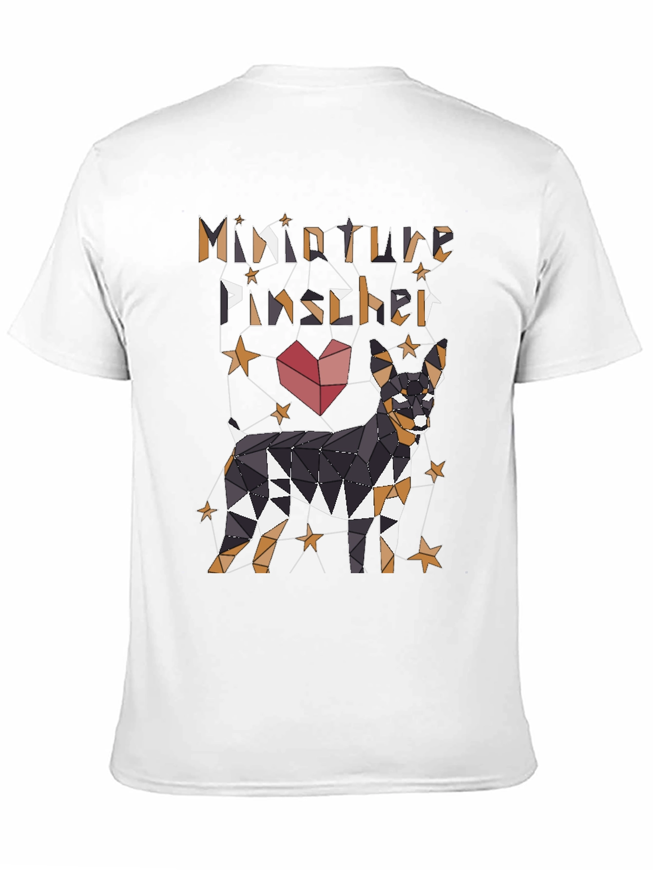 Miniature Pinscher Geometric Dog Graphic T-Shirt