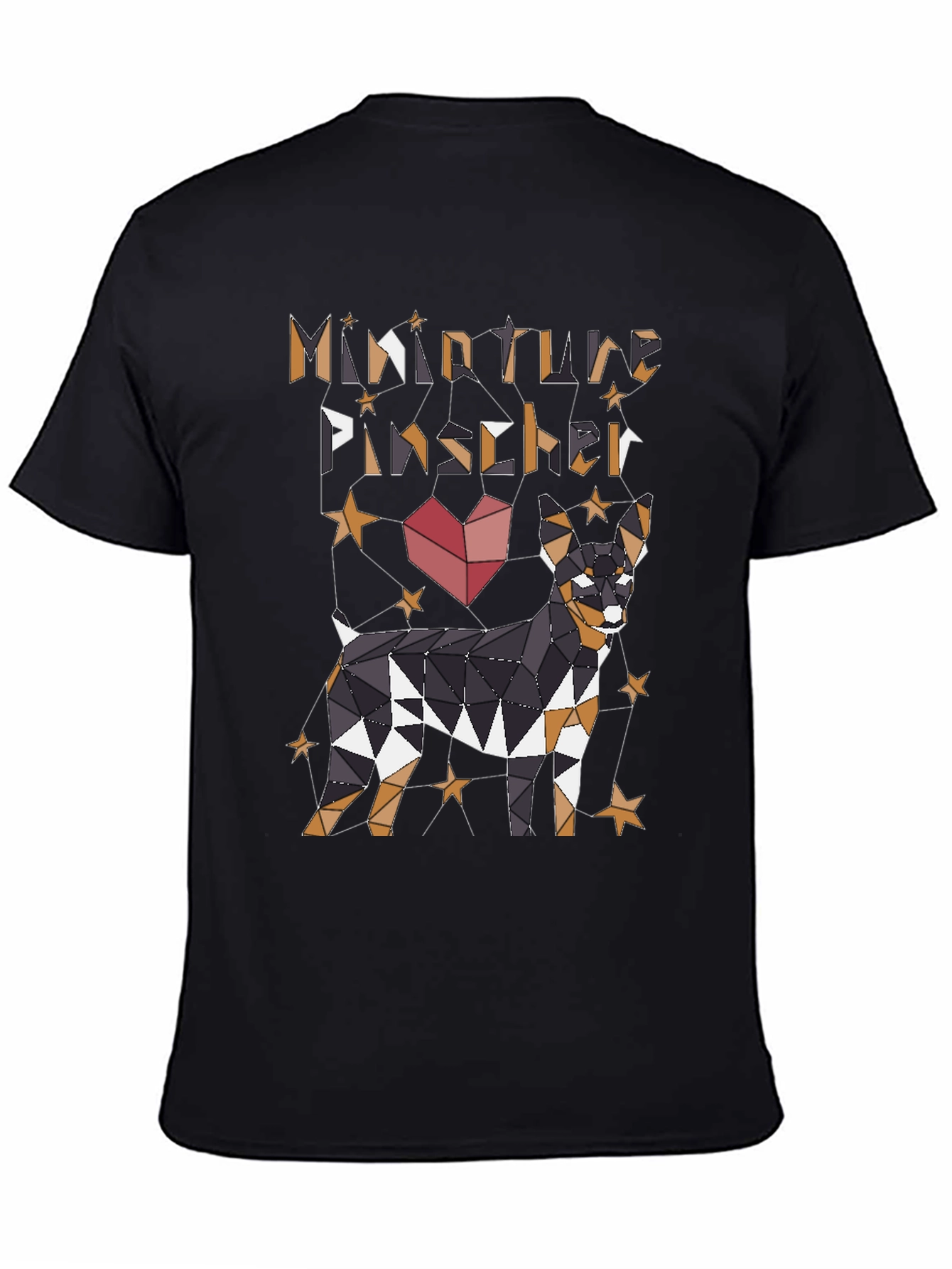 Miniature Pinscher Geometric Dog Graphic T-Shirt