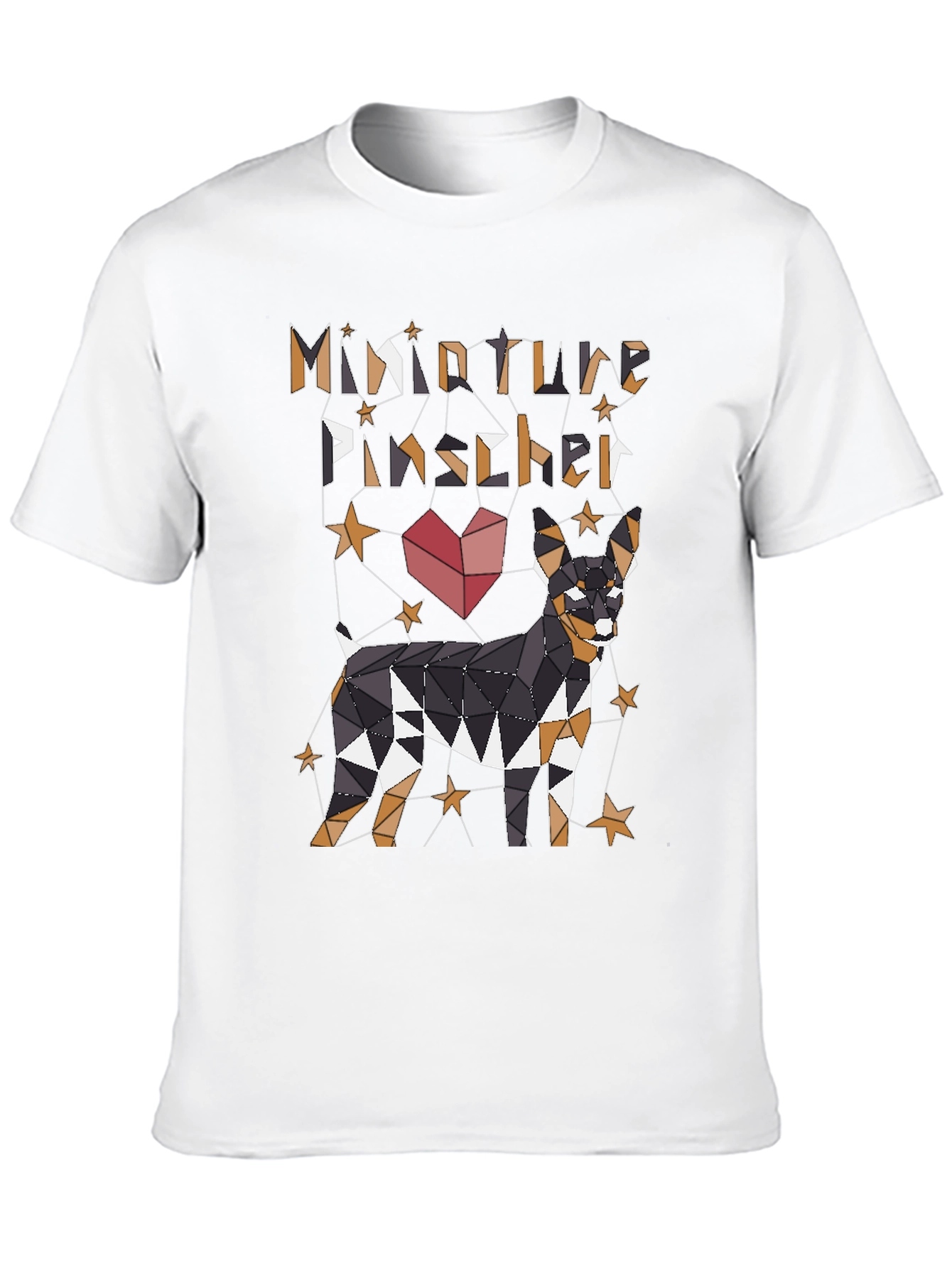 Miniature Pinscher Geometric Dog Graphic T-Shirt