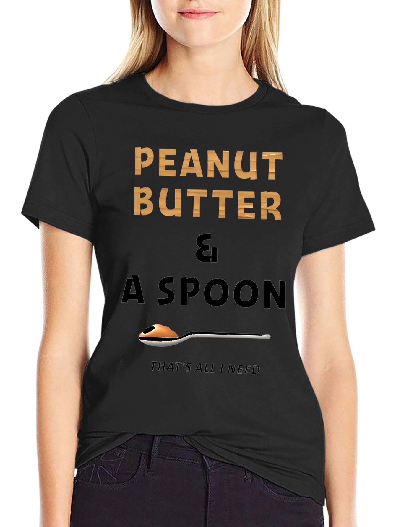 Peanut Butter & Spoon Graphic T-Shirt