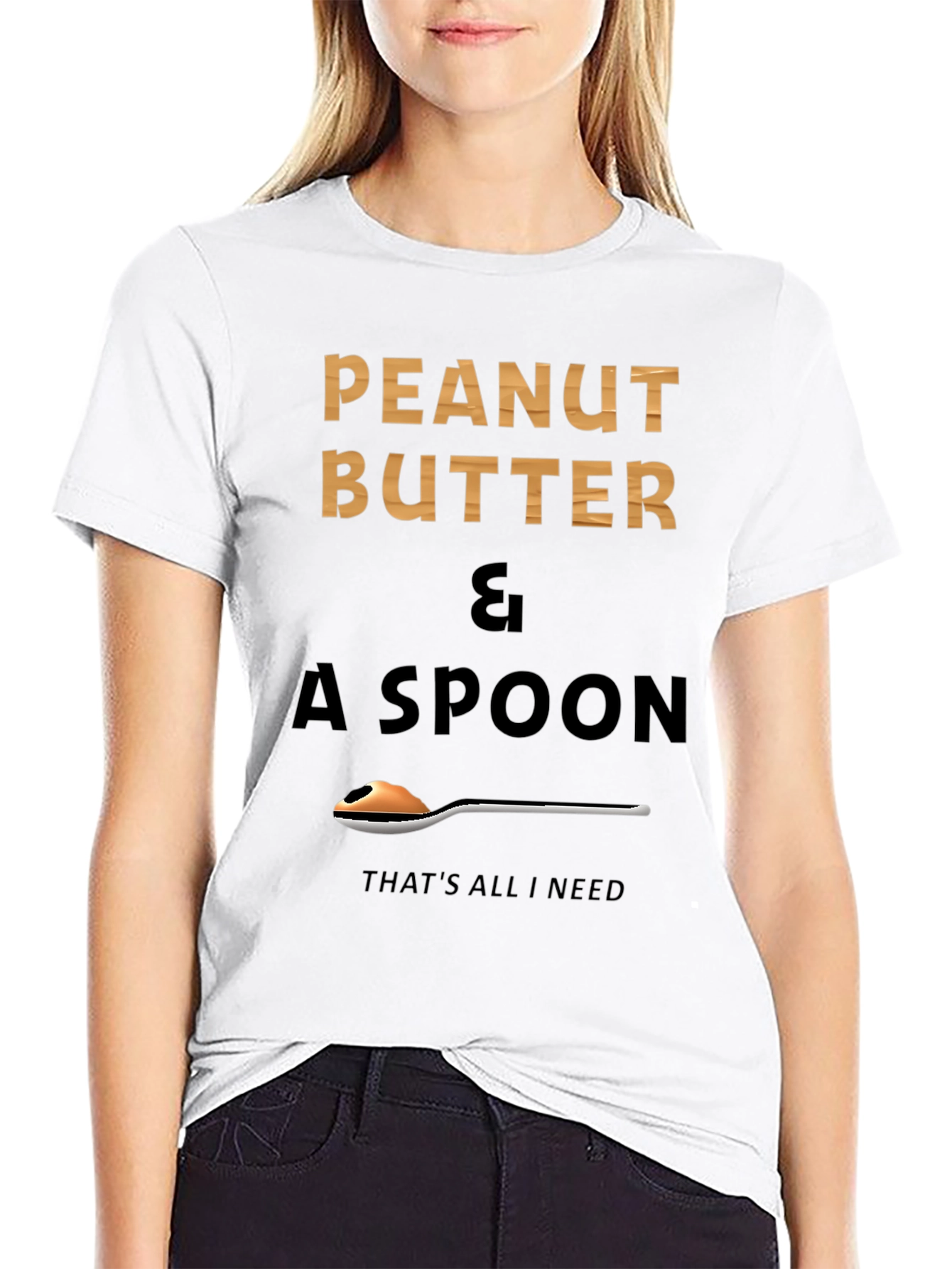 Peanut Butter & Spoon Graphic T-Shirt