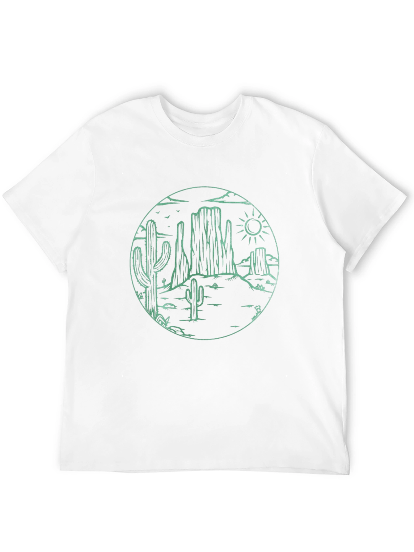 Desert Scene Graphic Tee - Black