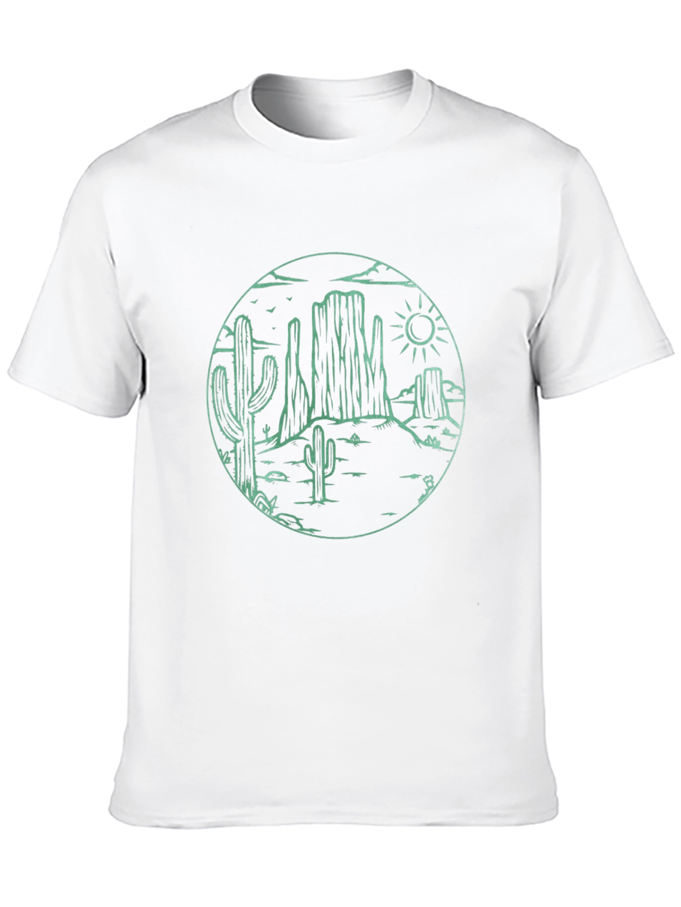Desert Scene Graphic Tee - Black