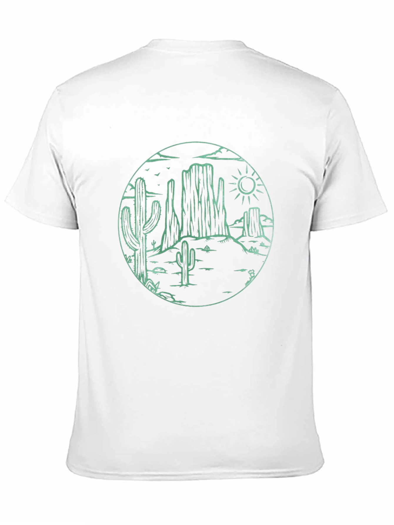 Desert Scene Graphic Tee - Black