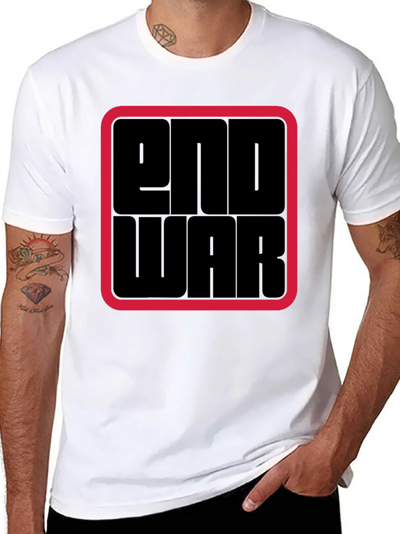 End War Graphic T-Shirt - Bold Statement Tee