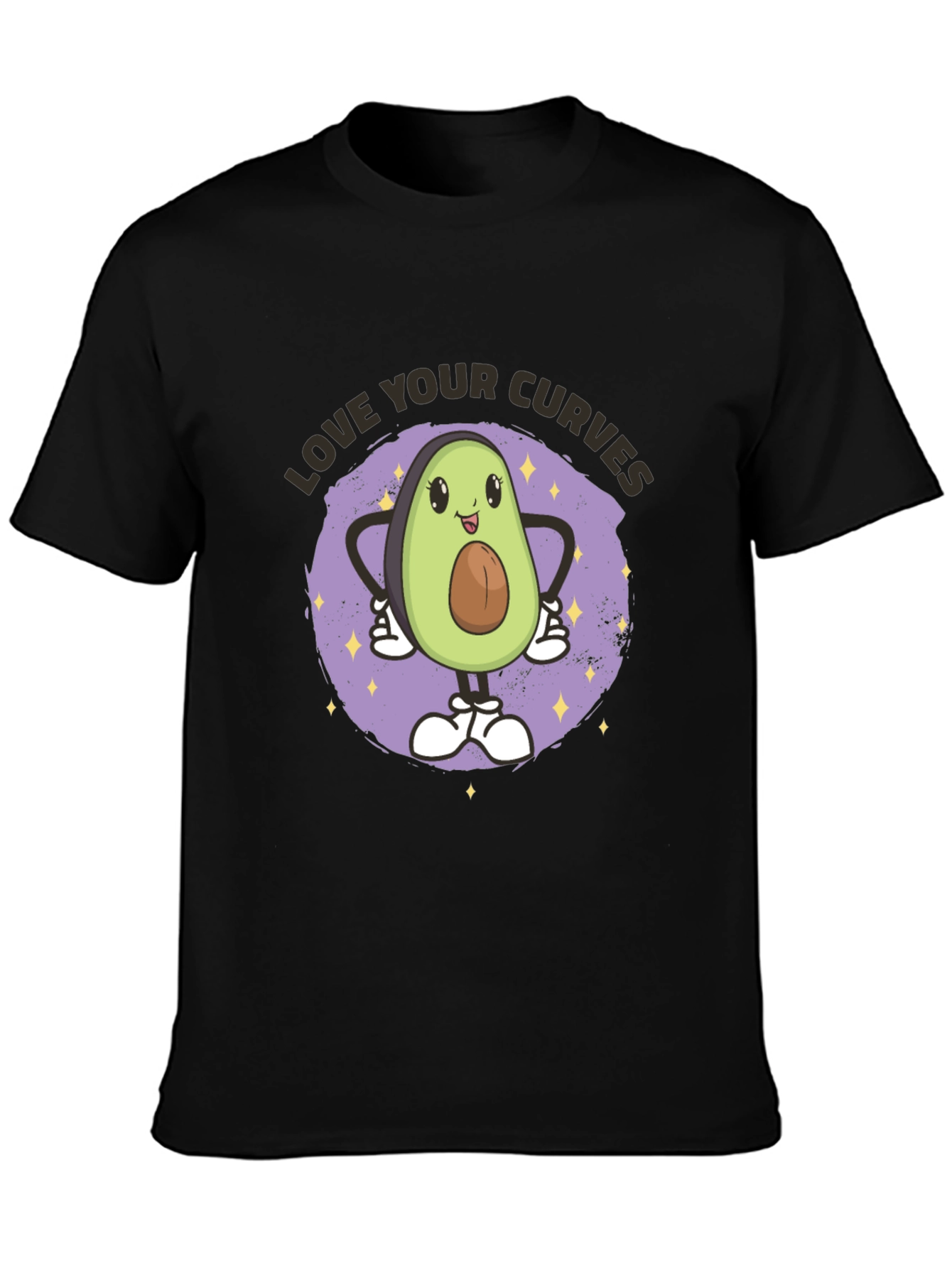 Love Your Curves Avocado Graphic T-Shirt