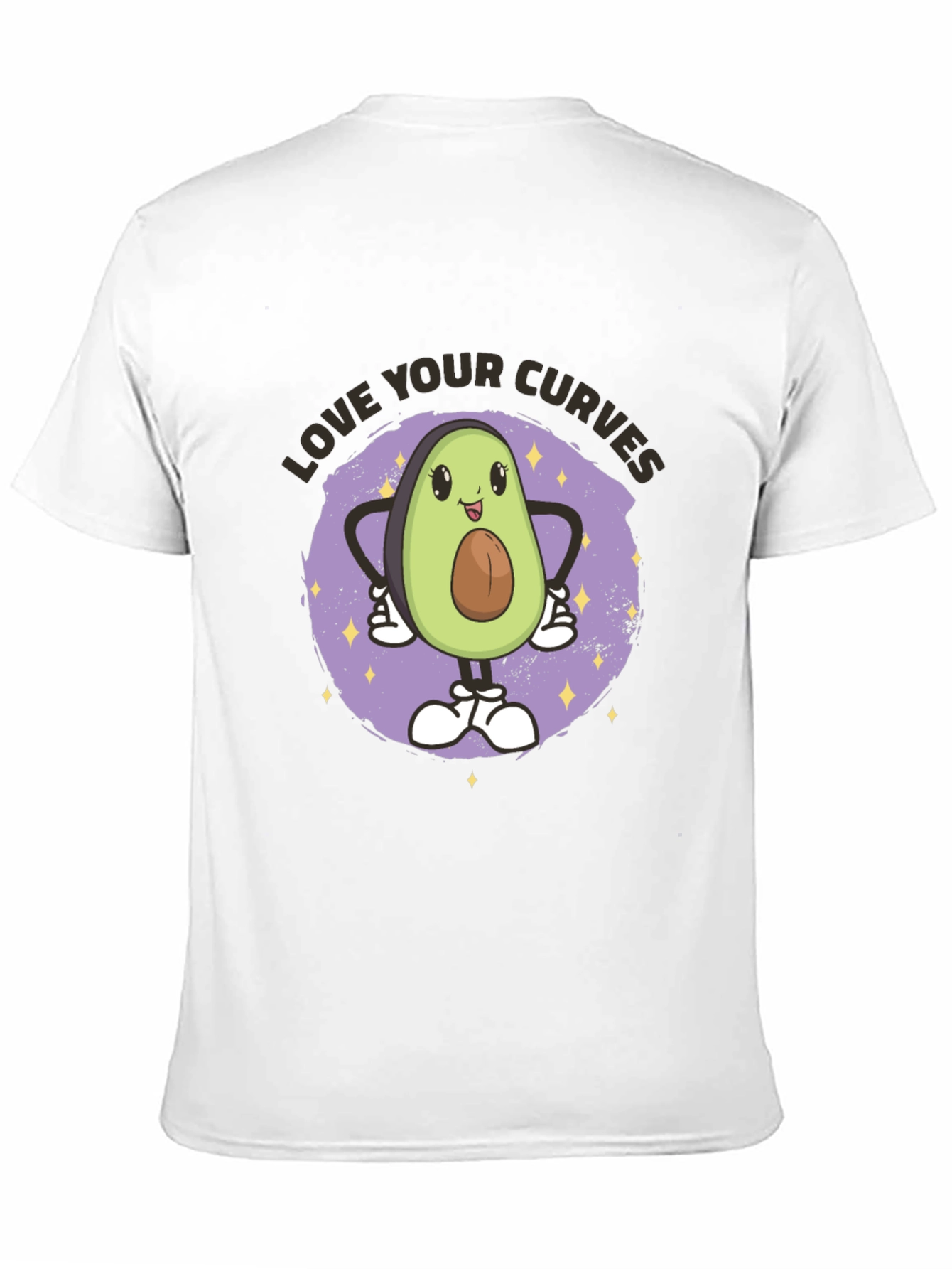 Love Your Curves Avocado Graphic T-Shirt