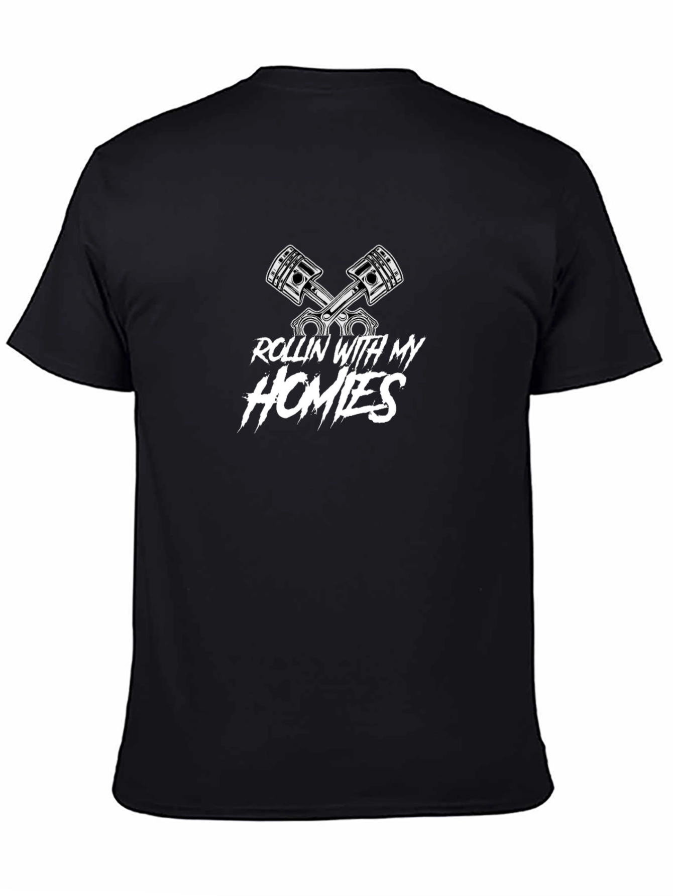 Rollin With My Homies Piston Graphic T-Shirt