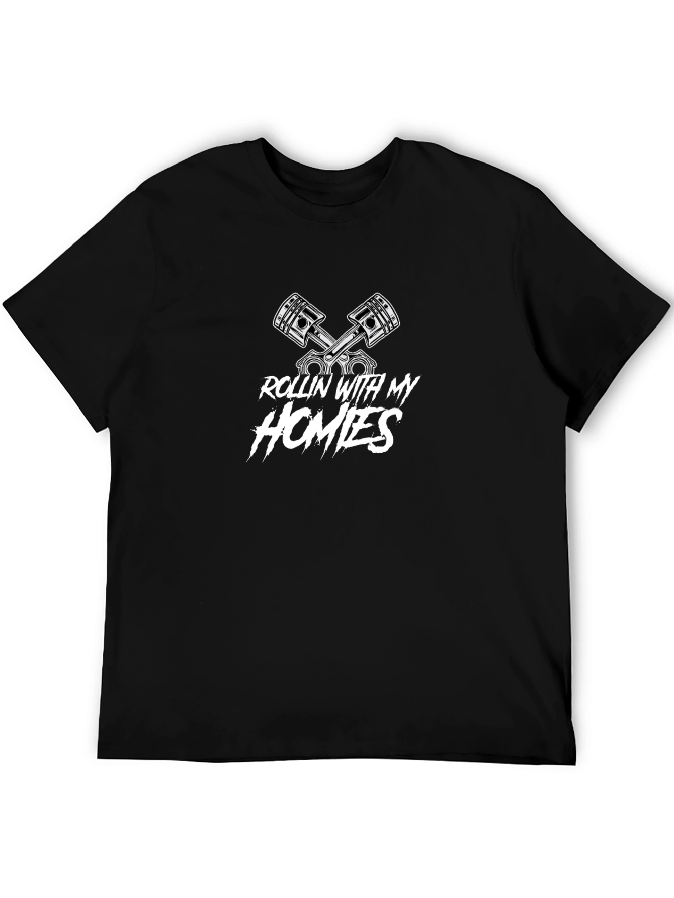 Rollin With My Homies Piston Graphic T-Shirt