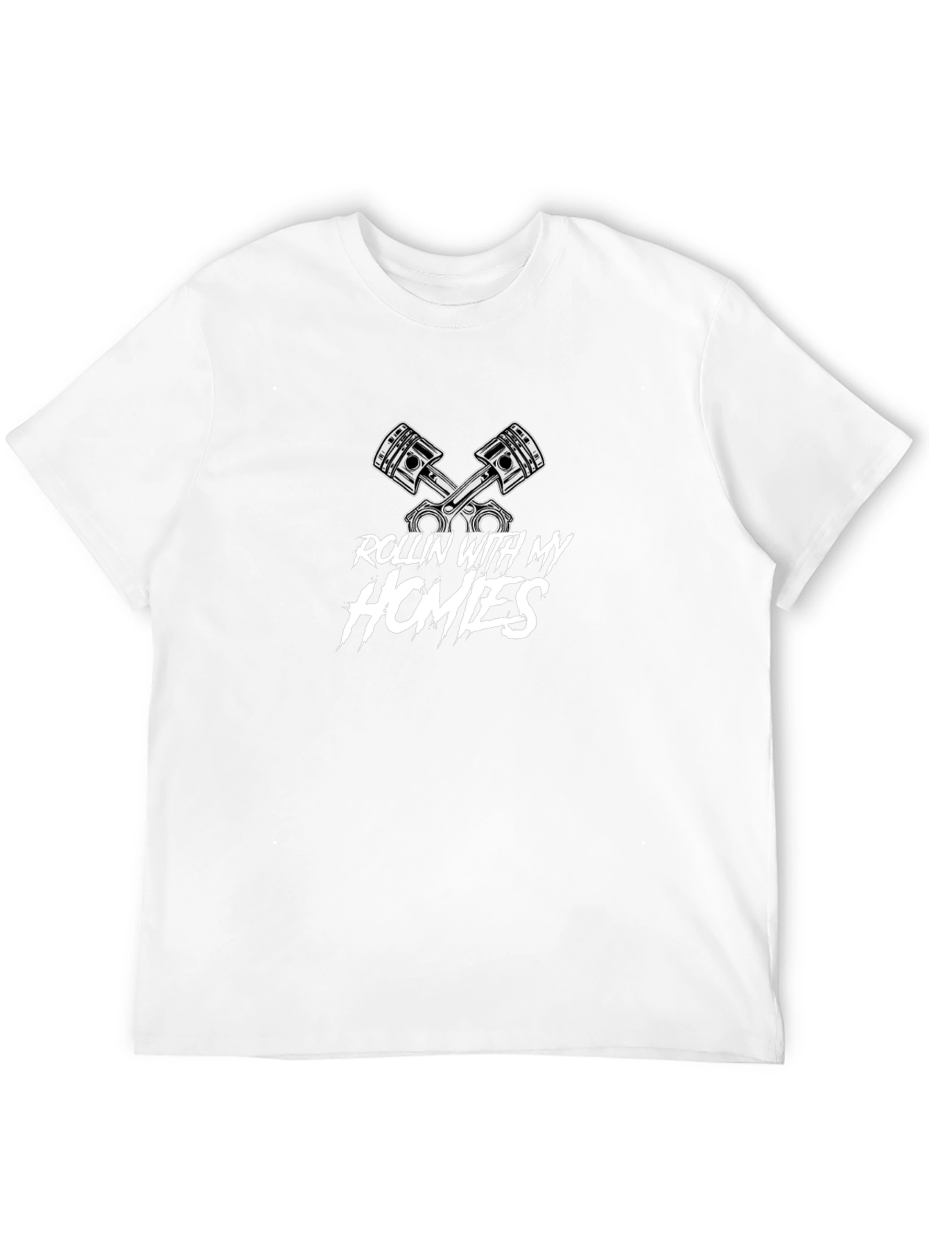 Rollin With My Homies Piston Graphic T-Shirt
