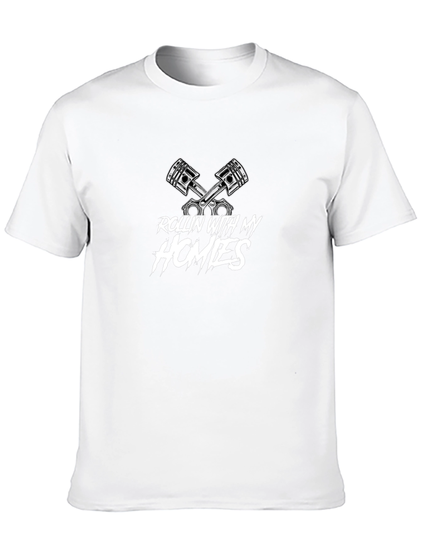 Rollin With My Homies Piston Graphic T-Shirt