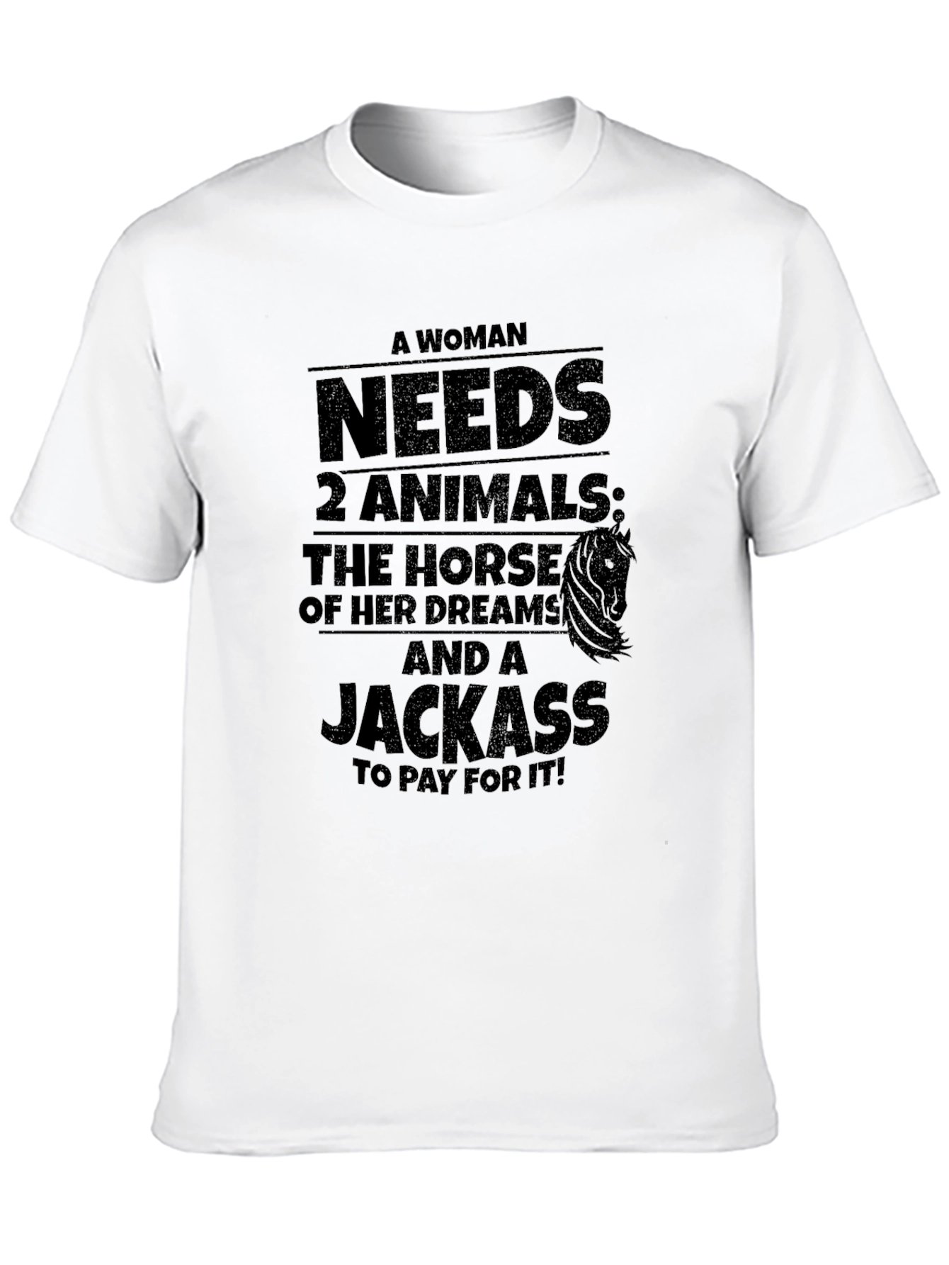 Funny Woman Needs 2 Animals T-Shirt