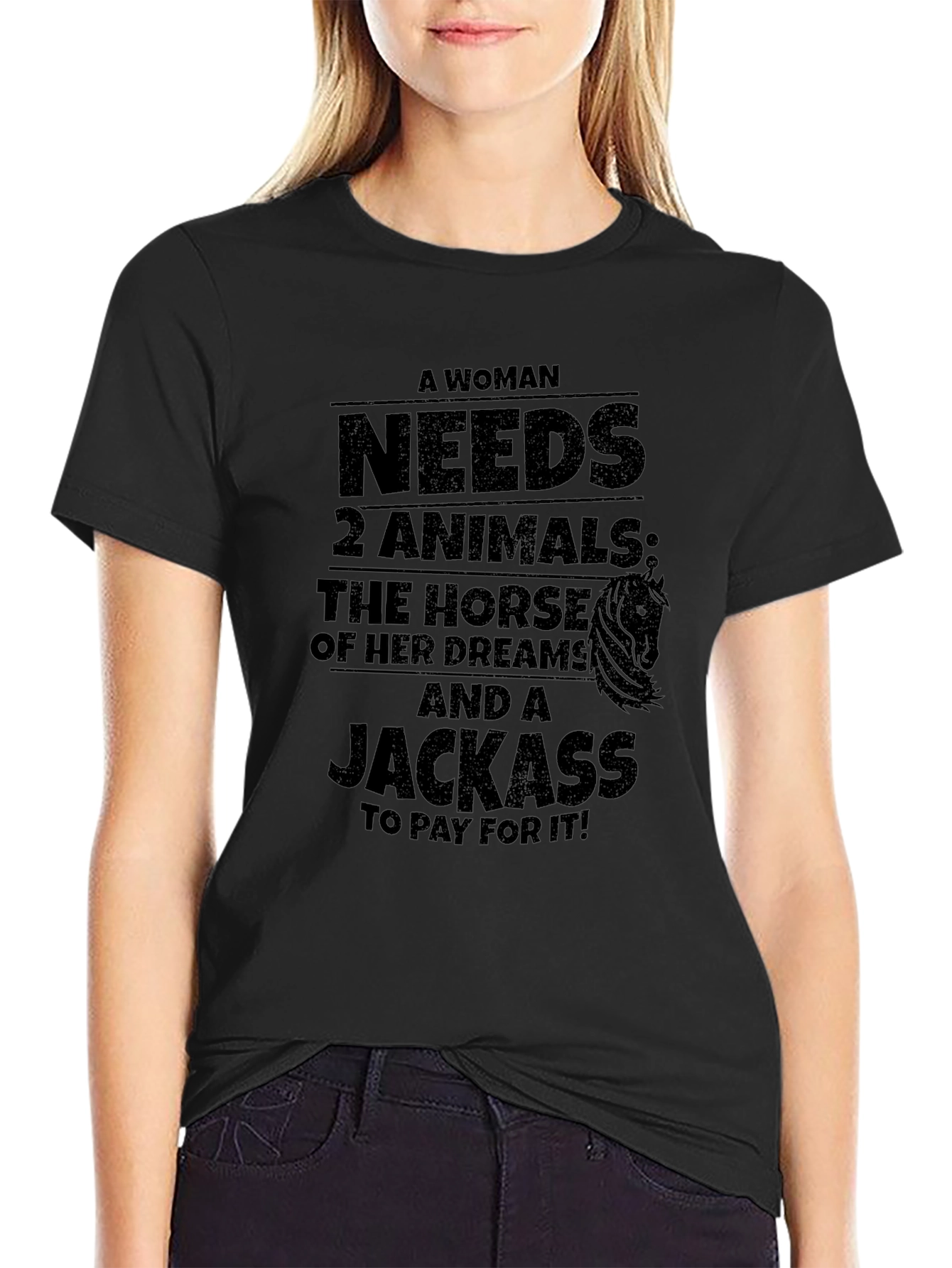 Funny Woman Needs 2 Animals T-Shirt