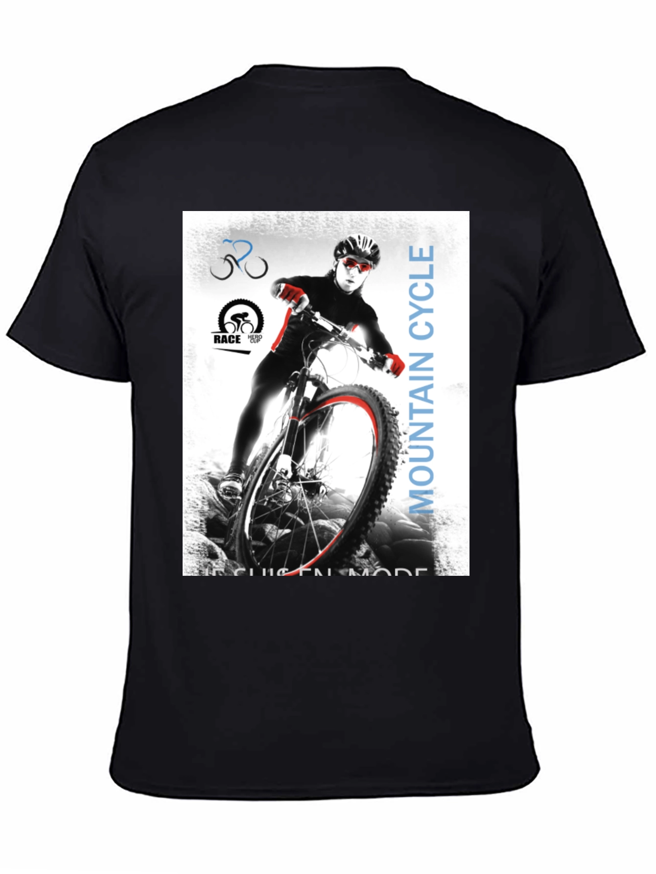 Mountain Cycle T-Shirt - Black Graphic Tee