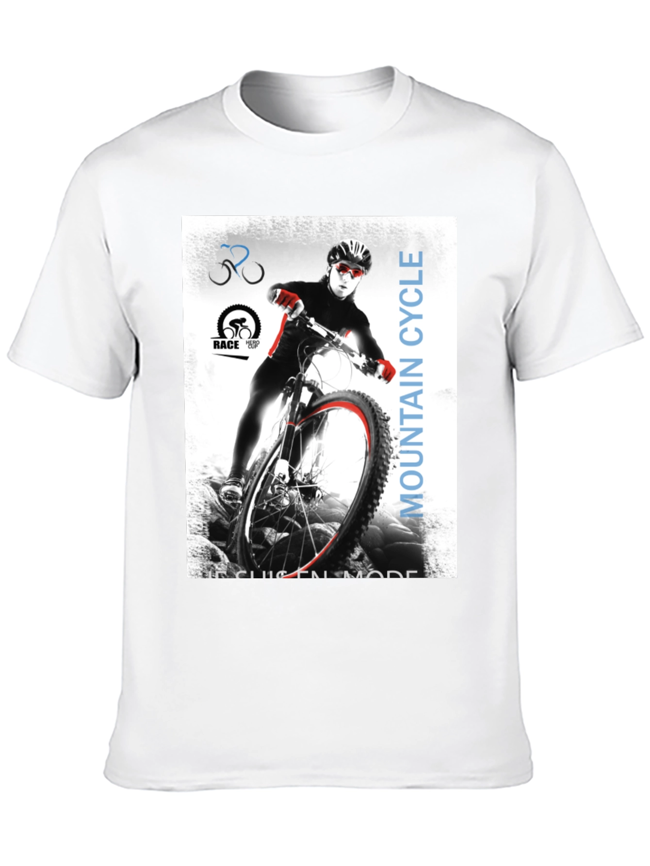 Mountain Cycle T-Shirt - Black Graphic Tee