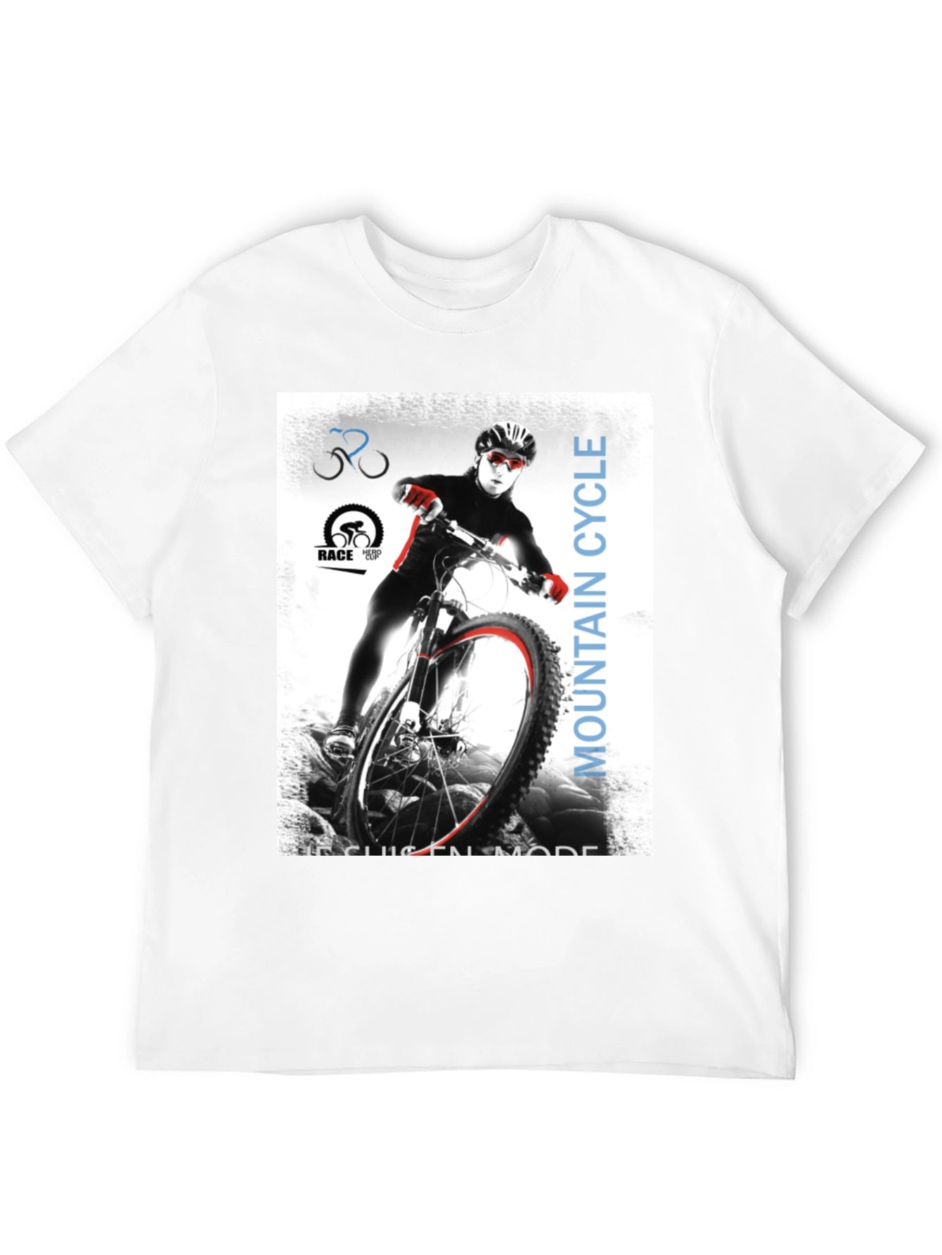 Mountain Cycle T-Shirt - Black Graphic Tee