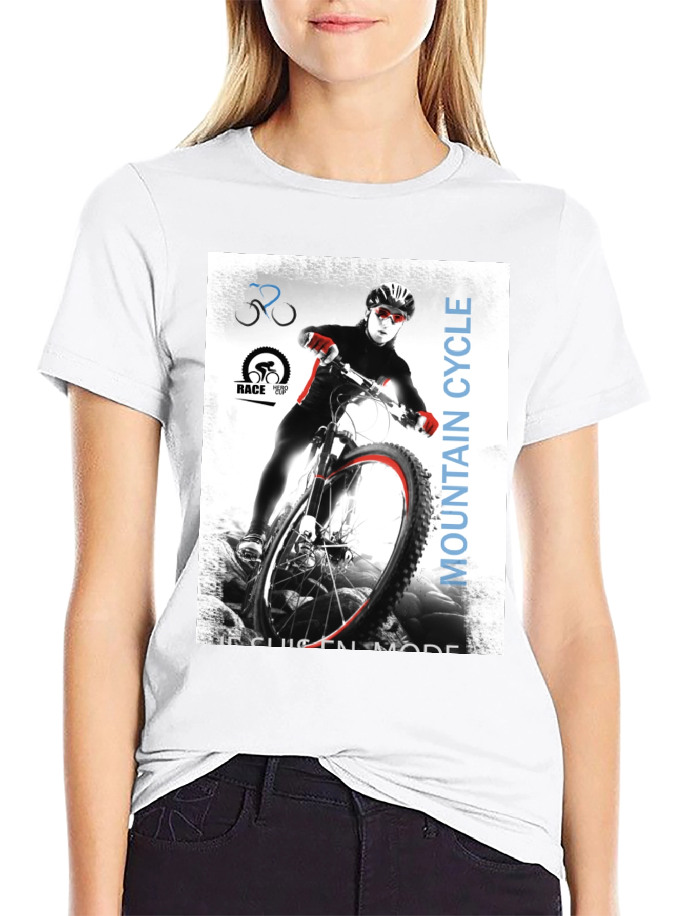 Mountain Cycle T-Shirt - Black Graphic Tee
