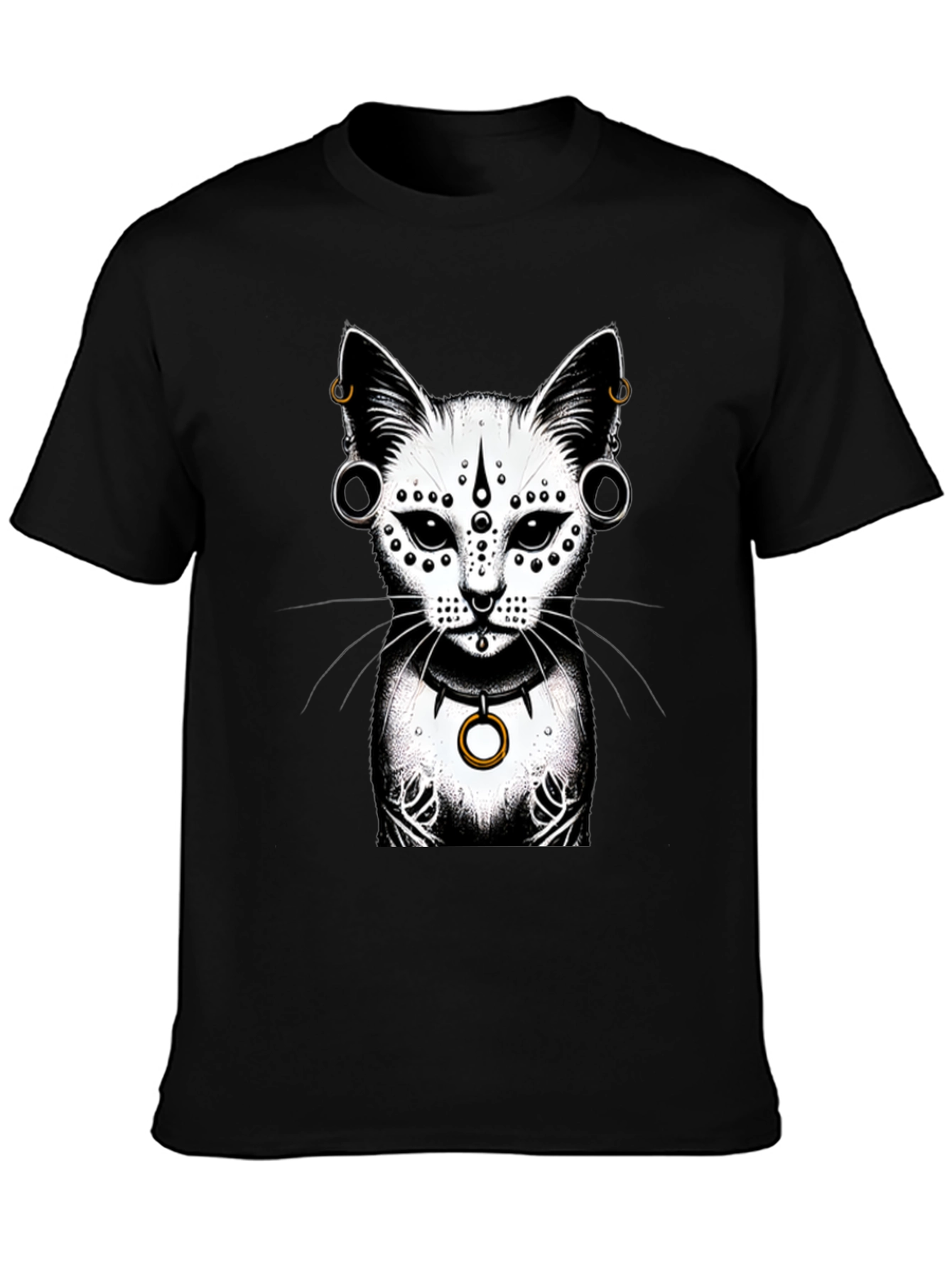 Mystic Cat Graphic Tee - Stylish Unisex T-Shirt