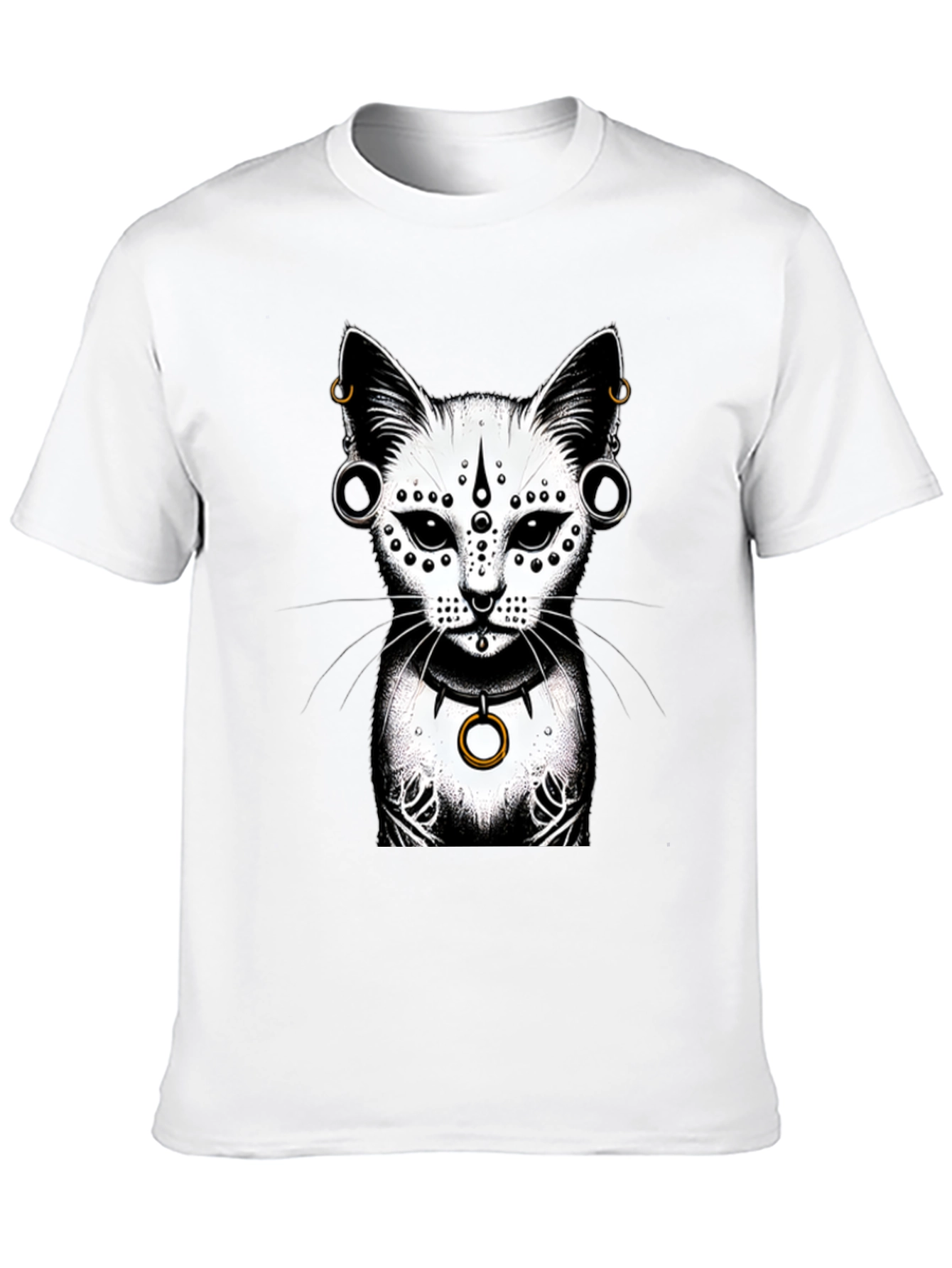 Mystic Cat Graphic Tee - Stylish Unisex T-Shirt