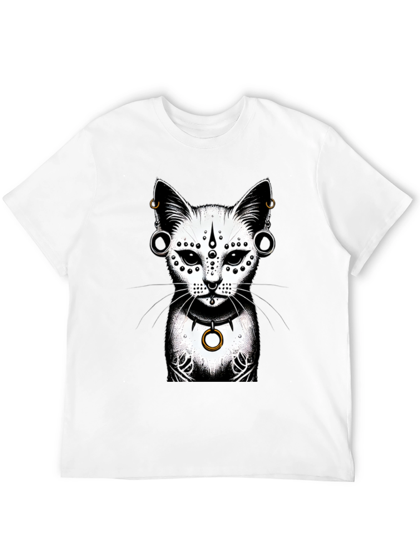 Mystic Cat Graphic Tee - Stylish Unisex T-Shirt