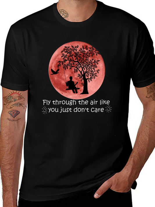 Fly Through The Air Black Graphic Tee
