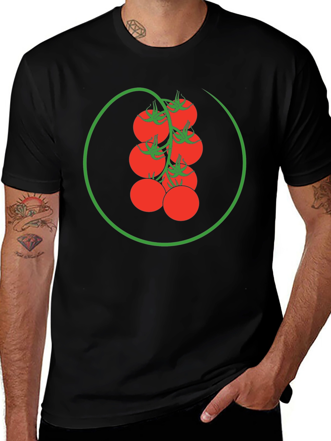 Tomato Vine Graphic Tee - Fresh Style