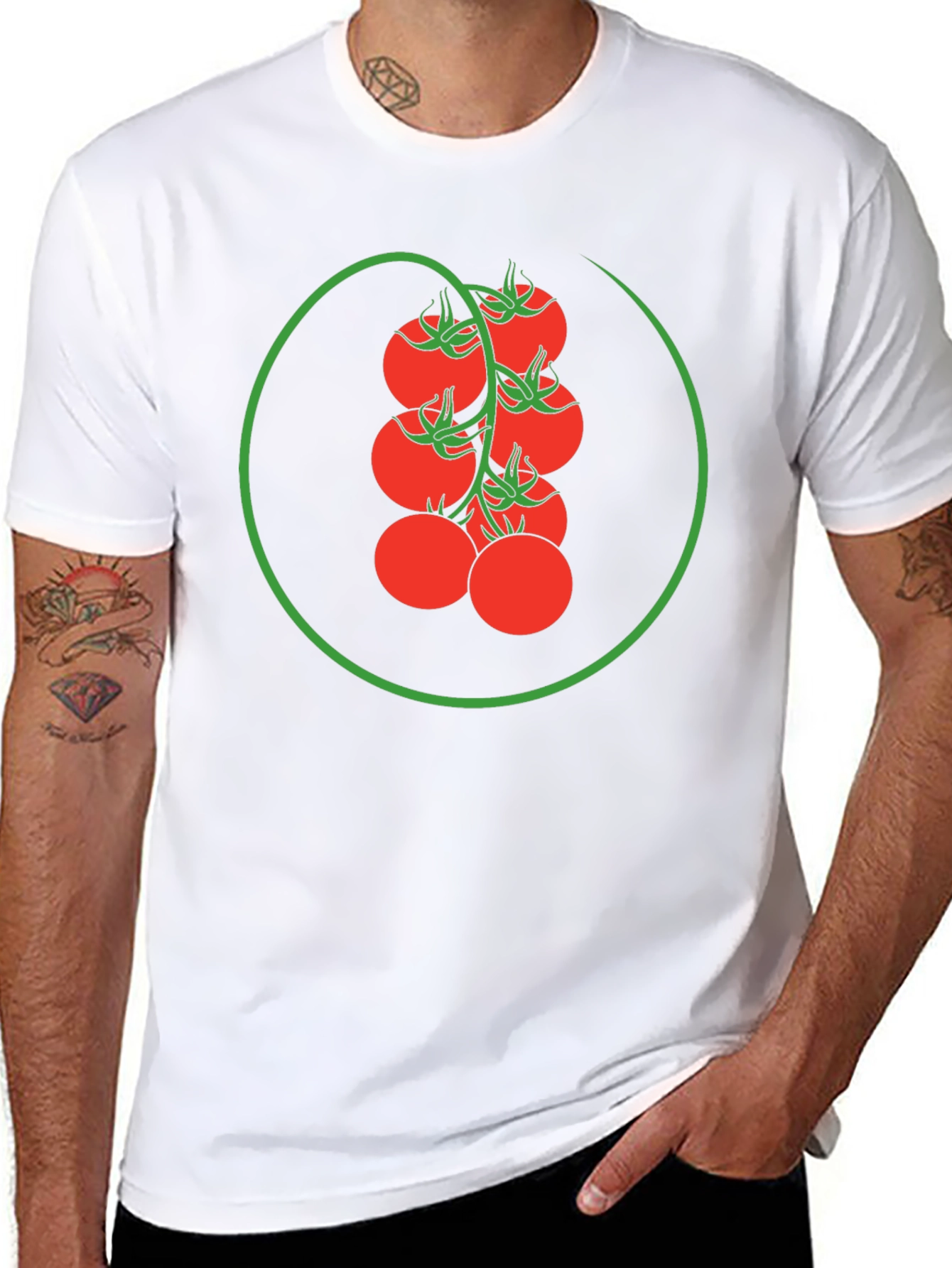 Tomato Vine Graphic Tee - Fresh Style