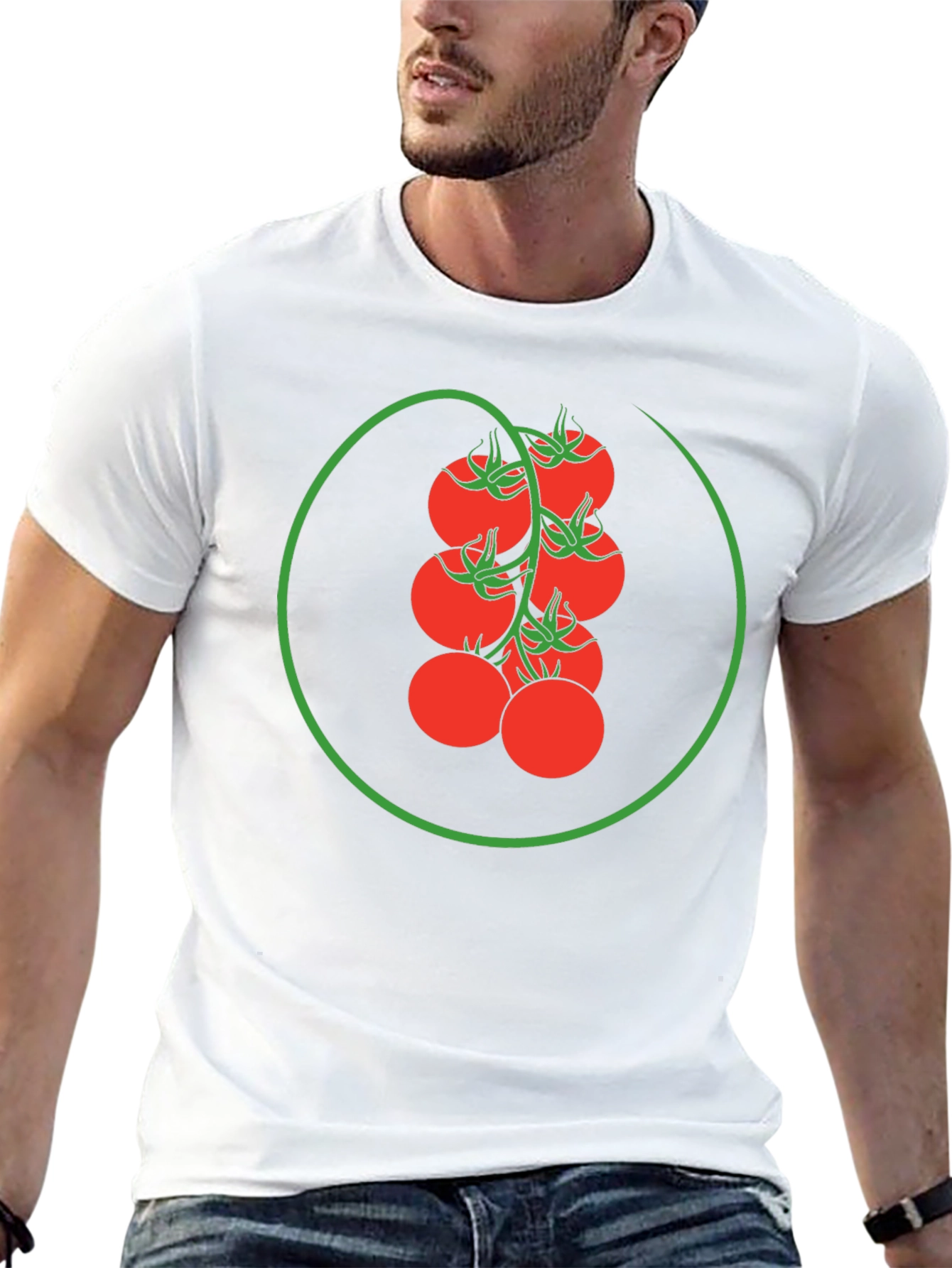 Tomato Vine Graphic Tee - Fresh Style
