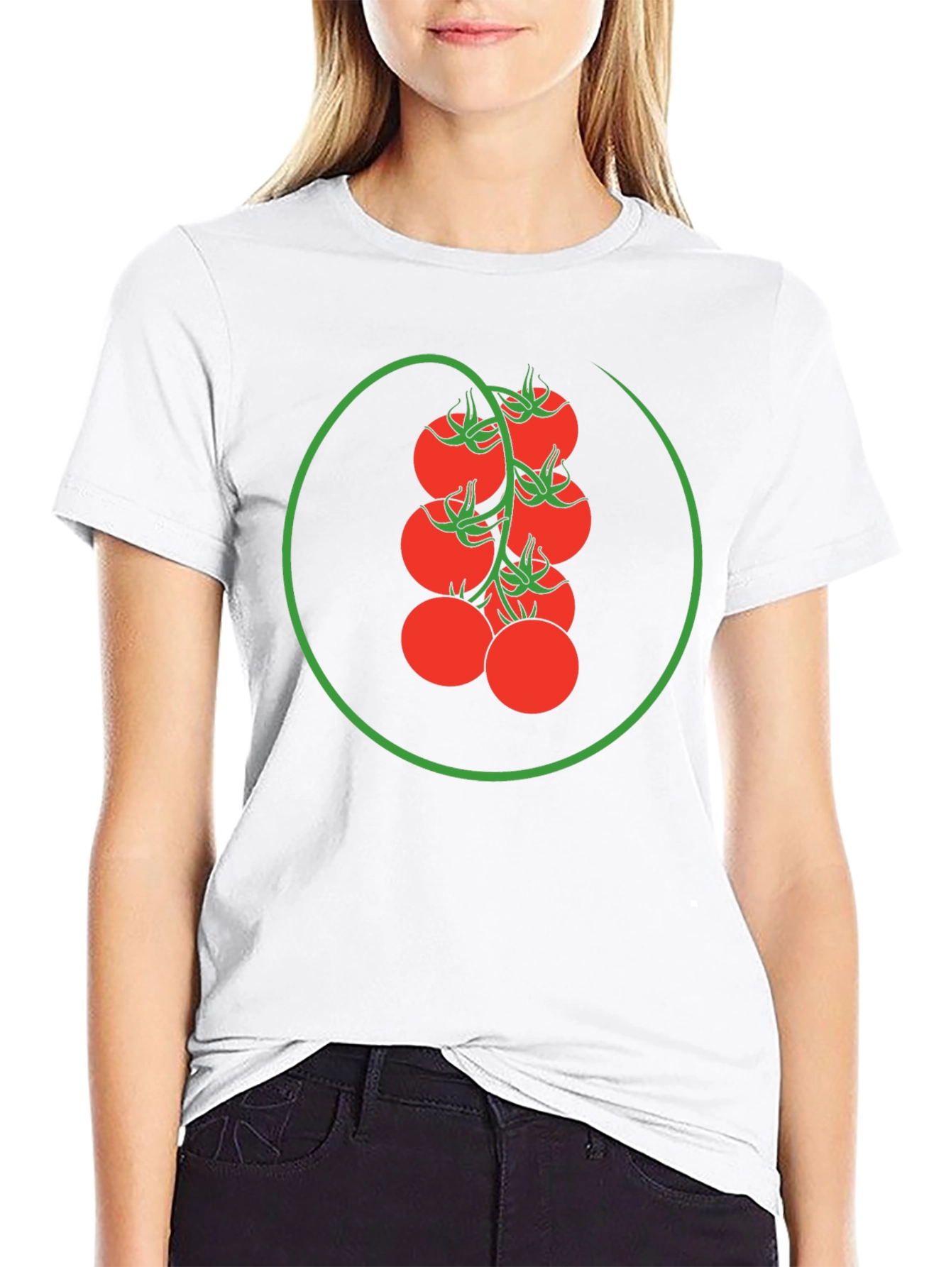 Tomato Vine Graphic Tee - Fresh Style