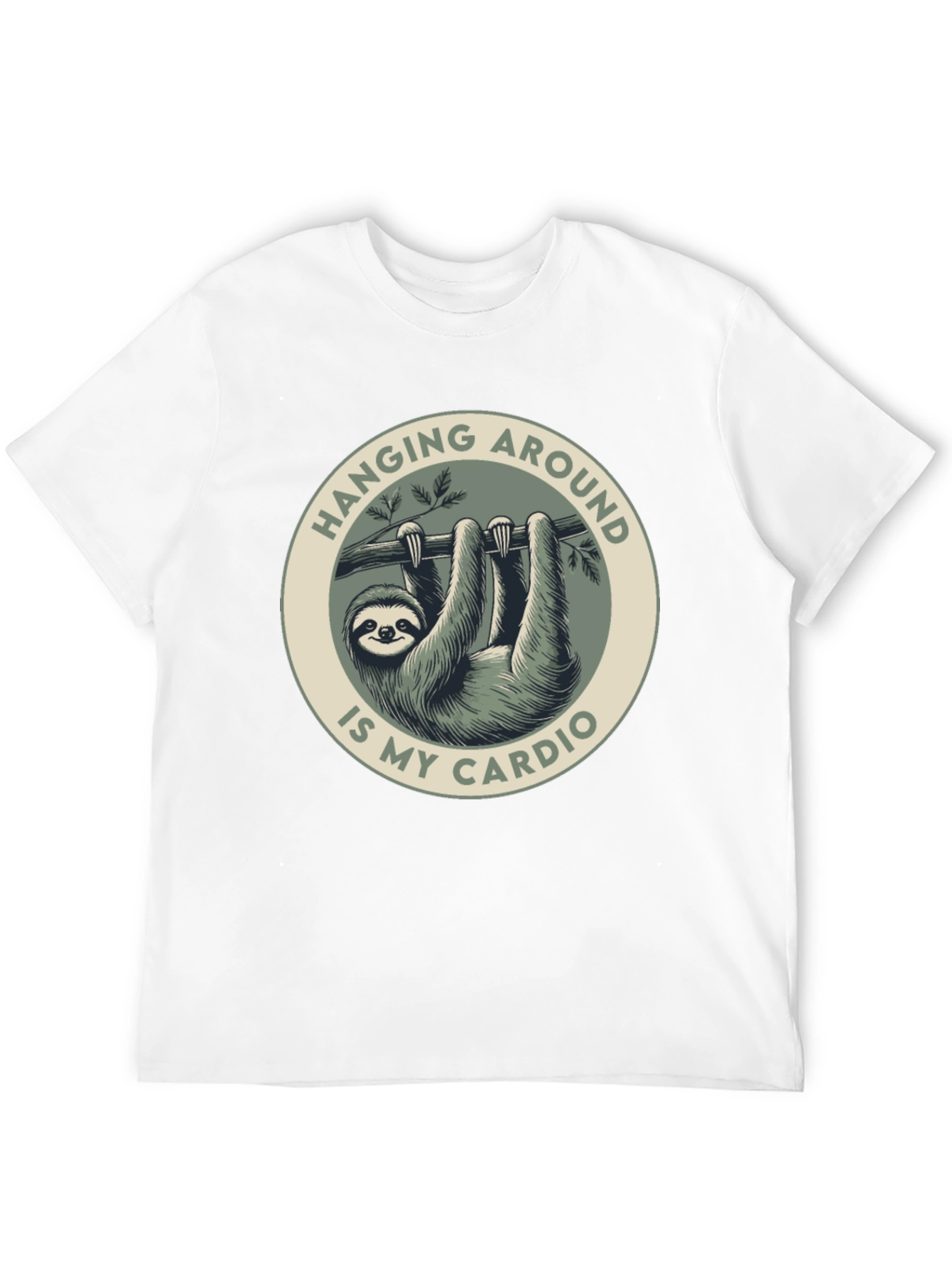 Sloth Cardio Graphic Tee - Hang Around in Style!