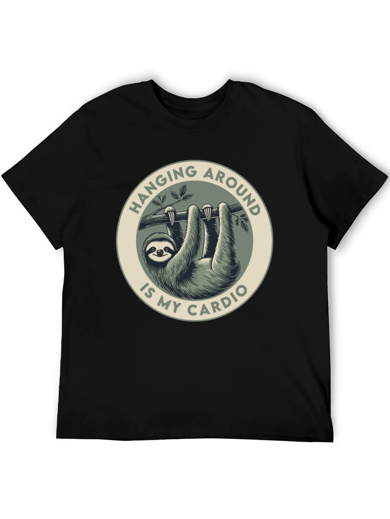 Sloth Cardio Graphic Tee - Hang Around in Style!