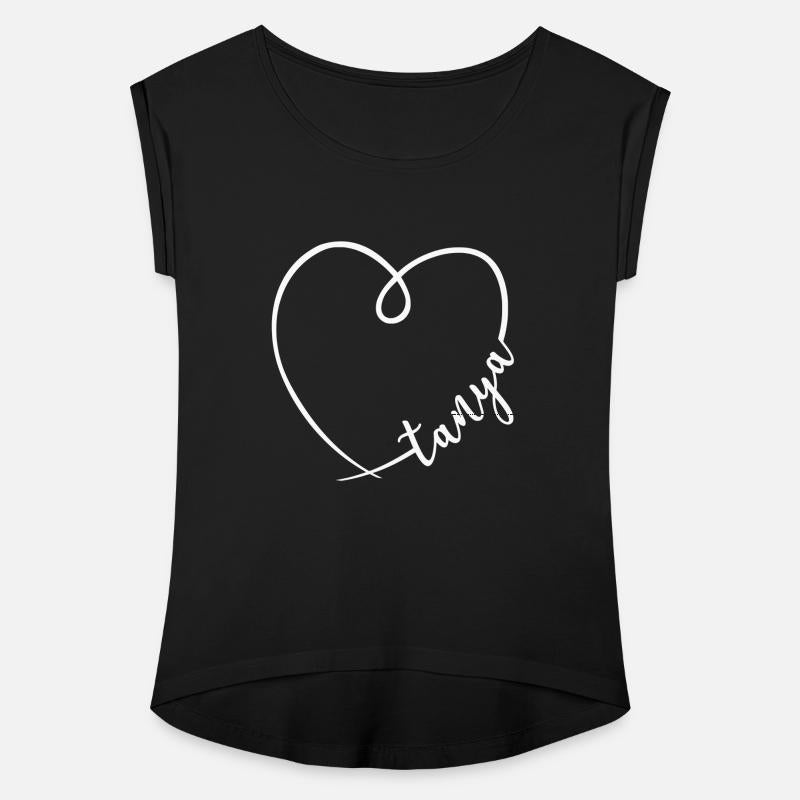 Tanya Name Heart Calligraphy