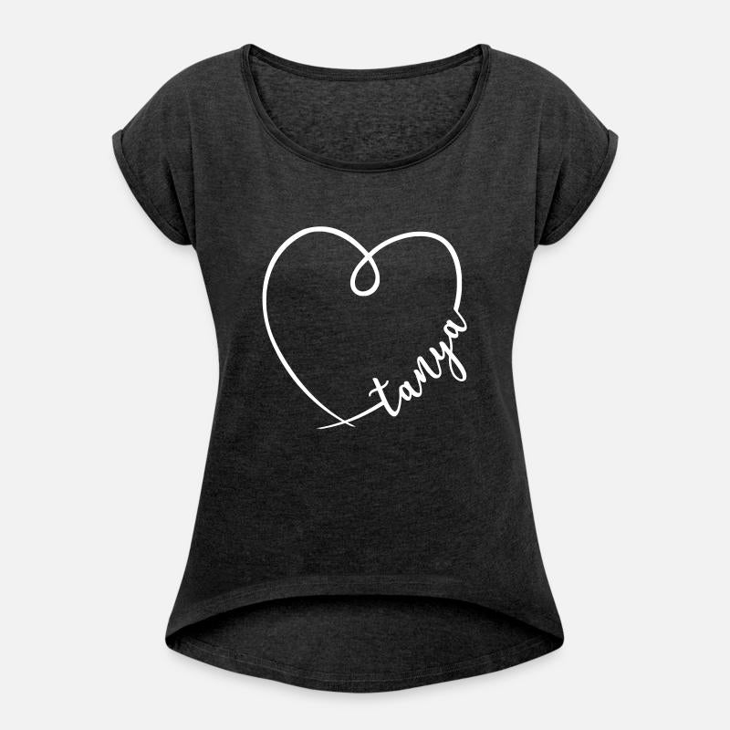 Tanya Name Heart Calligraphy